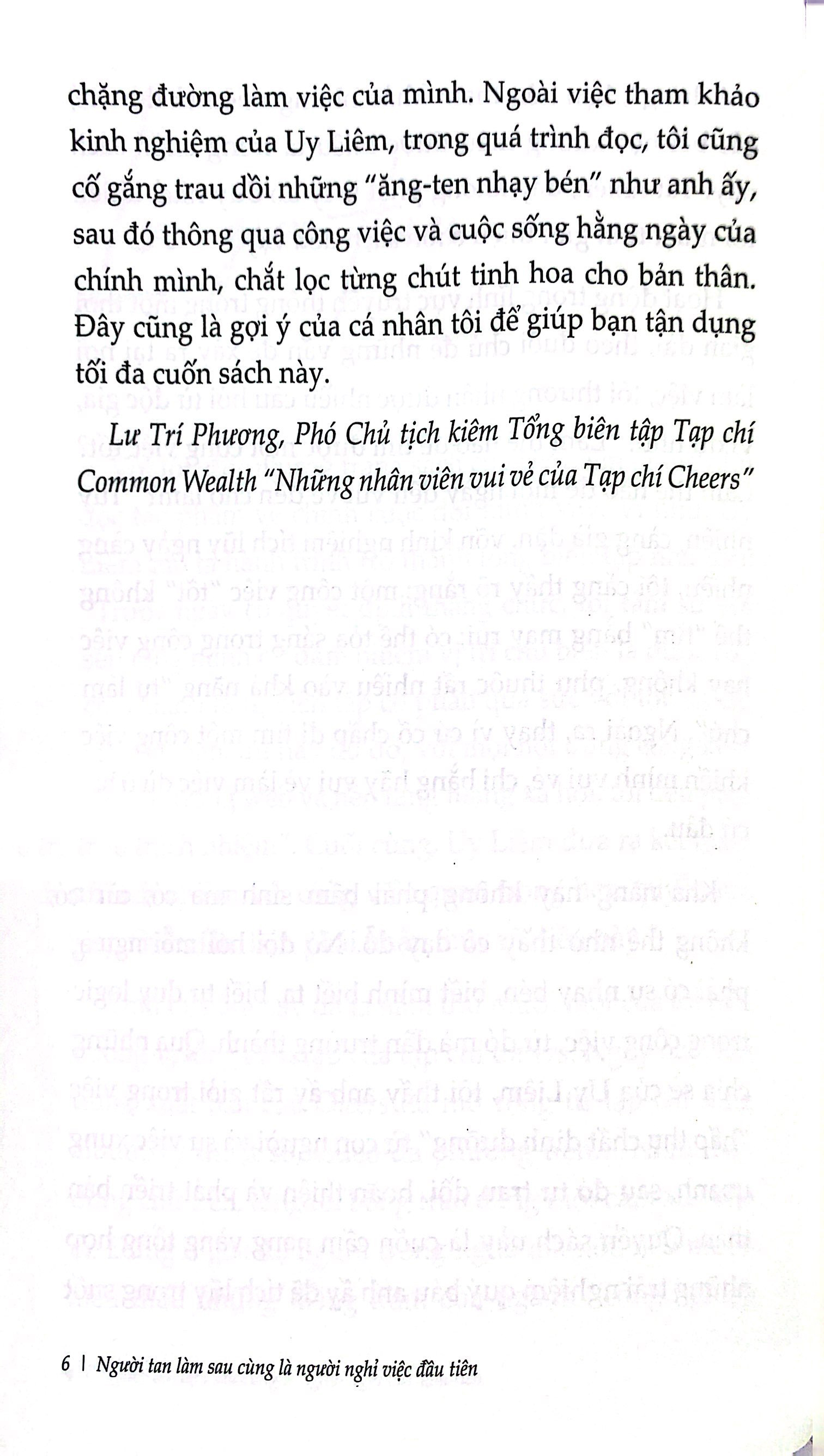 Người Tan Làm Sau Cùng Là Người Nghỉ Việc Đầu Tiên PDF đọc ebook online, epub online, nghe sách nói audio miễn phí. Người Tan Làm Sau Cùng Là Người Nghỉ Việc Đầu Tiên PDF đọc ebook online, epub online, nghe sách nói audio miễn phí.