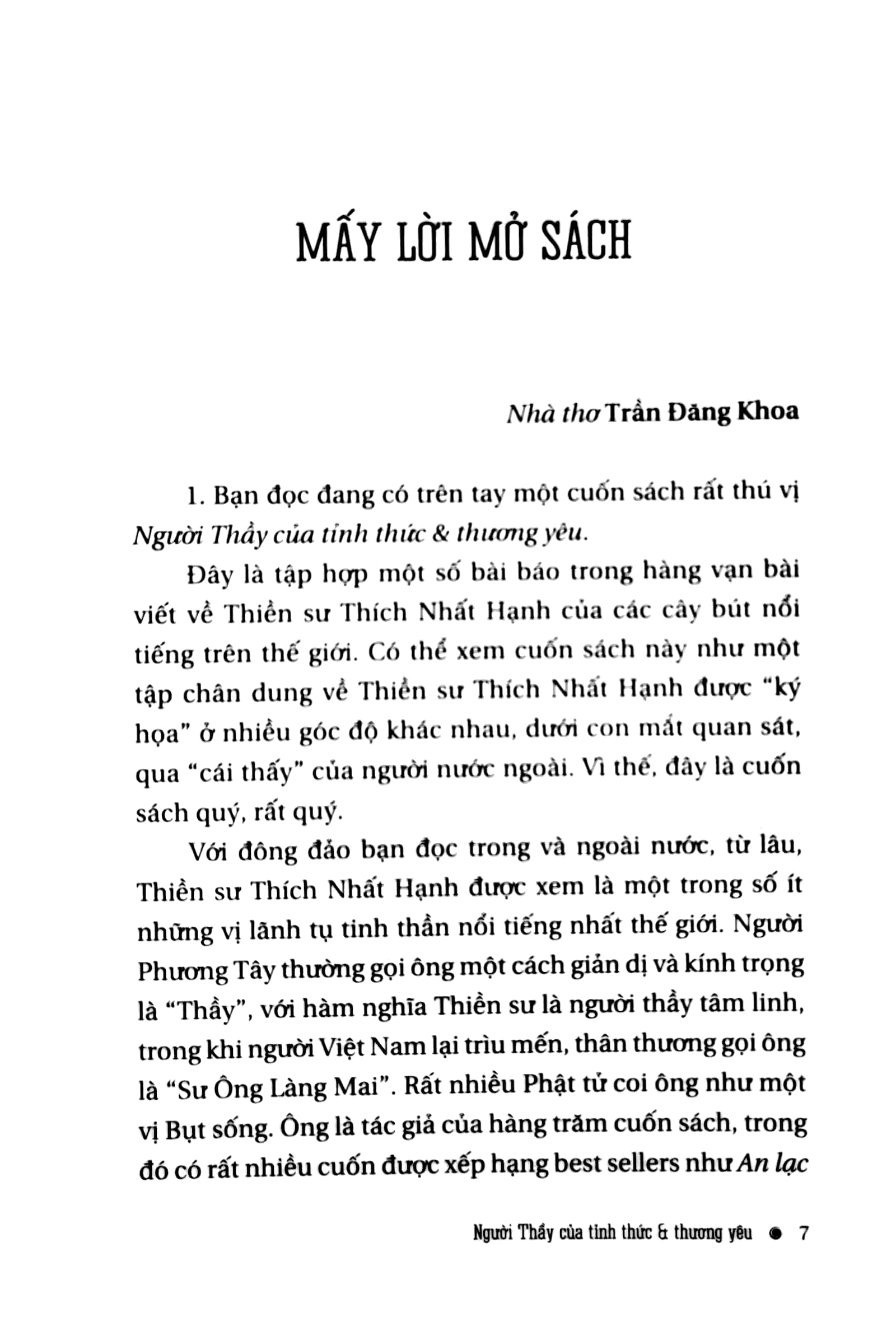 Người Thầy Của Tỉnh Thức & Thương Yêu PDF Người Thầy Của Tỉnh Thức & Thương Yêu PDF