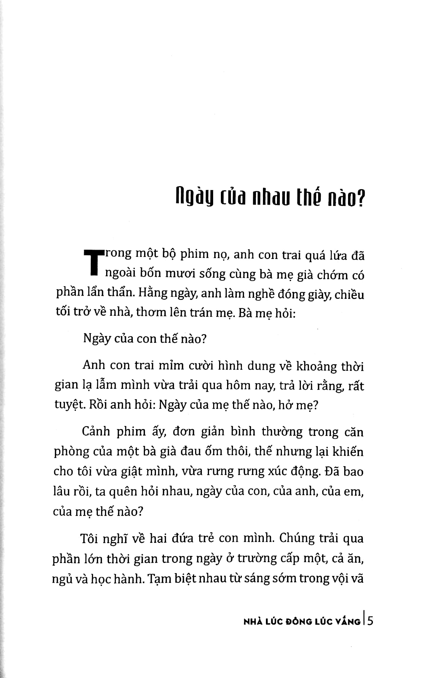 Nhà Lúc Đông Lúc Vắng PDF