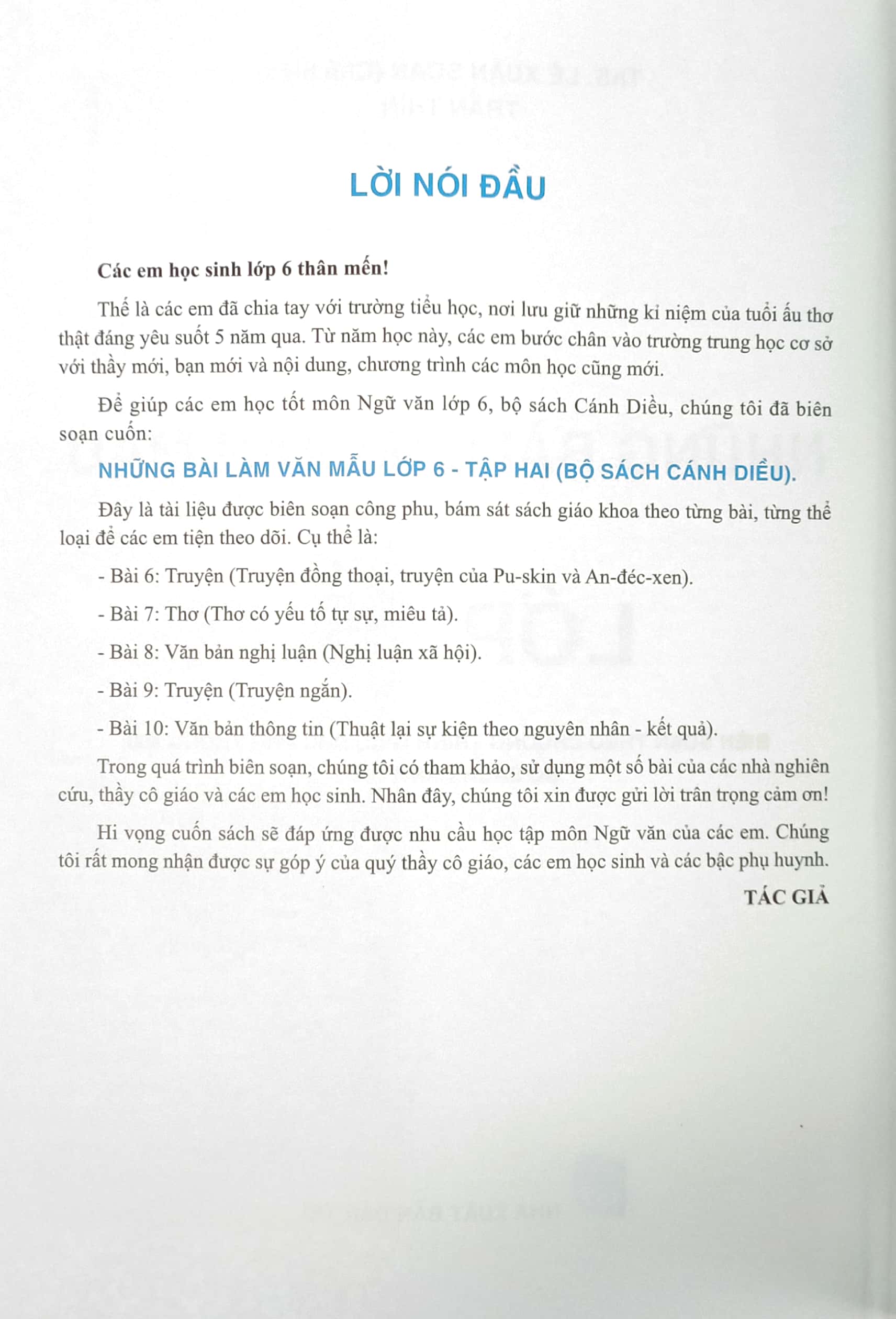 Những Bài Làm Văn Mẫu 6 - Tập 2 (Bộ Sách Cánh Diều) (Tái Bản 2024) PDF đọc ebook online, epub online, nghe sách nói audio miễn phí. Tải sách Những Bài Làm Văn Mẫu 6 - Tập 2 (Bộ Sách Cánh Diều) (Tái Bản 2024) PDF đọc ebook online, epub online, nghe sách nói audio miễn phí.