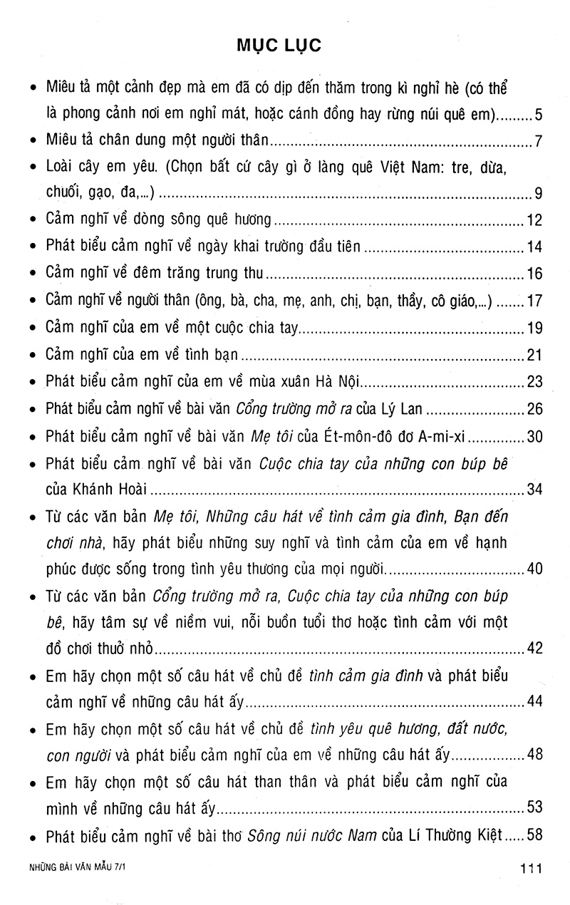 Tải sách Những Bài Văn Mẫu 7/1 PDF đọc ebook online, epub online, nghe sách nói audio miễn phí.