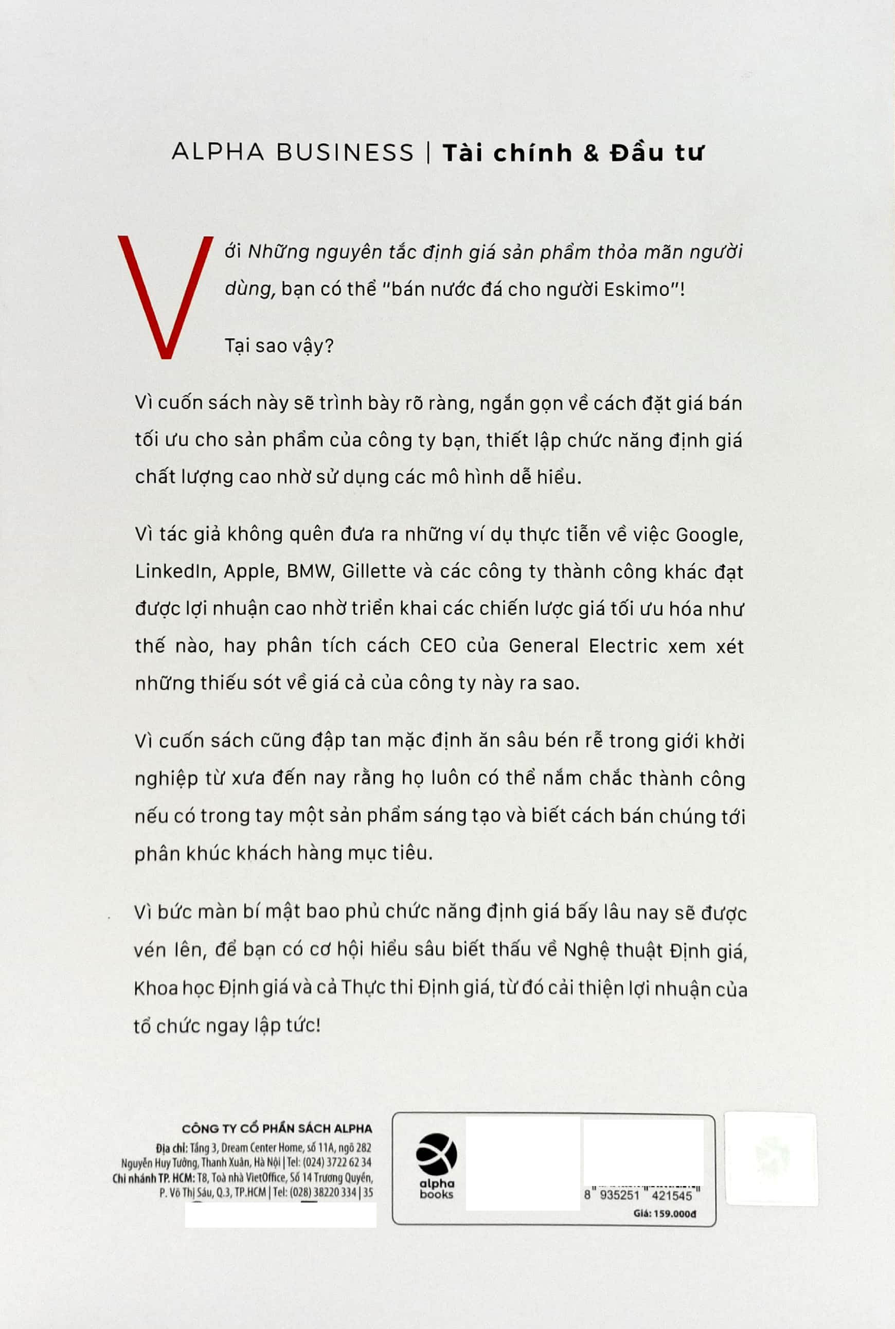 Những Nguyên Tắc Định Giá Sản Phẩm Thỏa Mãn Người Dùng (Tái Bản 2024) PDF đọc ebook online, epub online, nghe sách nói audio miễn phí. Tải sách Những Nguyên Tắc Định Giá Sản Phẩm Thỏa Mãn Người Dùng (Tái Bản 2024) PDF đọc ebook online, epub online, nghe sách nói audio miễn phí.