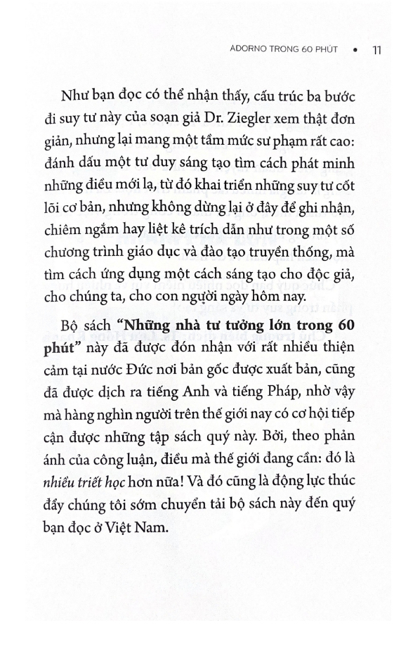 Những Nhà Tư Tưởng Lớn - Adorno Trong 60 Phút PDF Những Nhà Tư Tưởng Lớn - Adorno Trong 60 Phút PDF