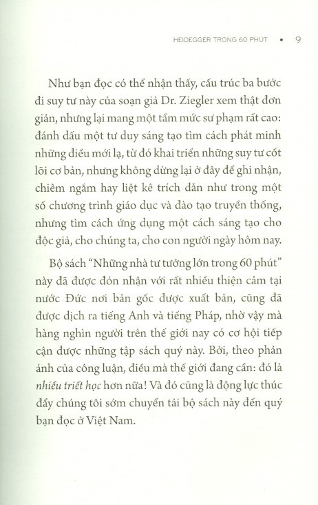 Những Nhà Tư Tưởng Lớn - HEIDEGGER Trong 60 Phút PDF Những Nhà Tư Tưởng Lớn - HEIDEGGER Trong 60 Phút PDF