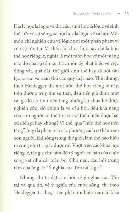 Những Nhà Tư Tưởng Lớn - HEIDEGGER Trong 60 Phút PDF Những Nhà Tư Tưởng Lớn - HEIDEGGER Trong 60 Phút PDF