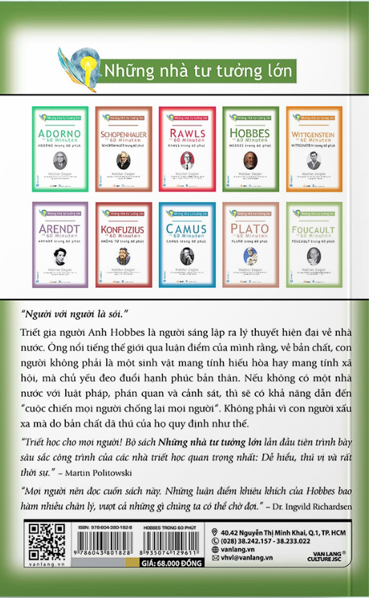 Tải sách Những Nhà Tư Tưởng Lớn - Hobbes PDF đọc ebook online, epub online, nghe sách nói audio miễn phí.