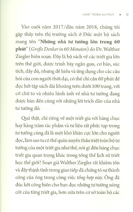 Tải sách Những Nhà Tư Tưởng Lớn - KANT Trong 60 Phút PDF đọc ebook online, epub online, nghe sách nói audio miễn phí.