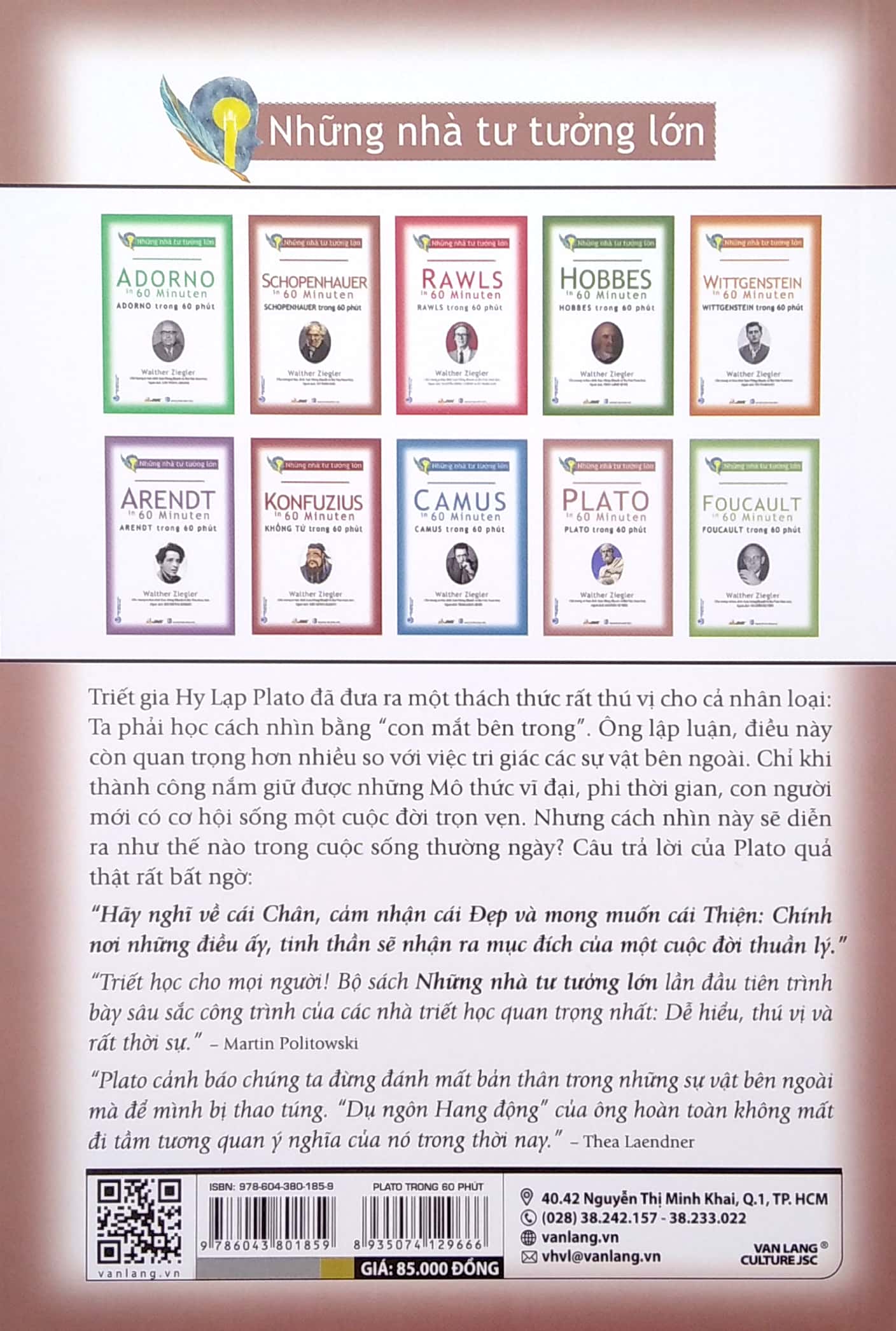 Những Nhà Tư Tưởng Lớn - Plato In 60 Minuten - Plato Trong 60 Phút PDF