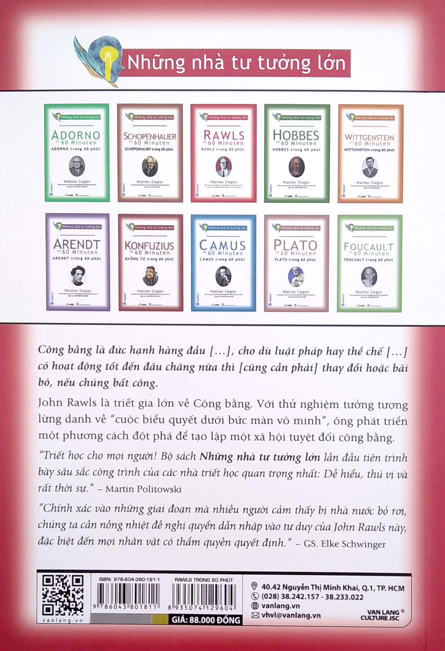 Tải sách Những Nhà Tư Tưởng Lớn - Rawls In 60 Minuten - Rawls Trong 60 Phút PDF đọc ebook online, epub online, nghe sách nói audio miễn phí.