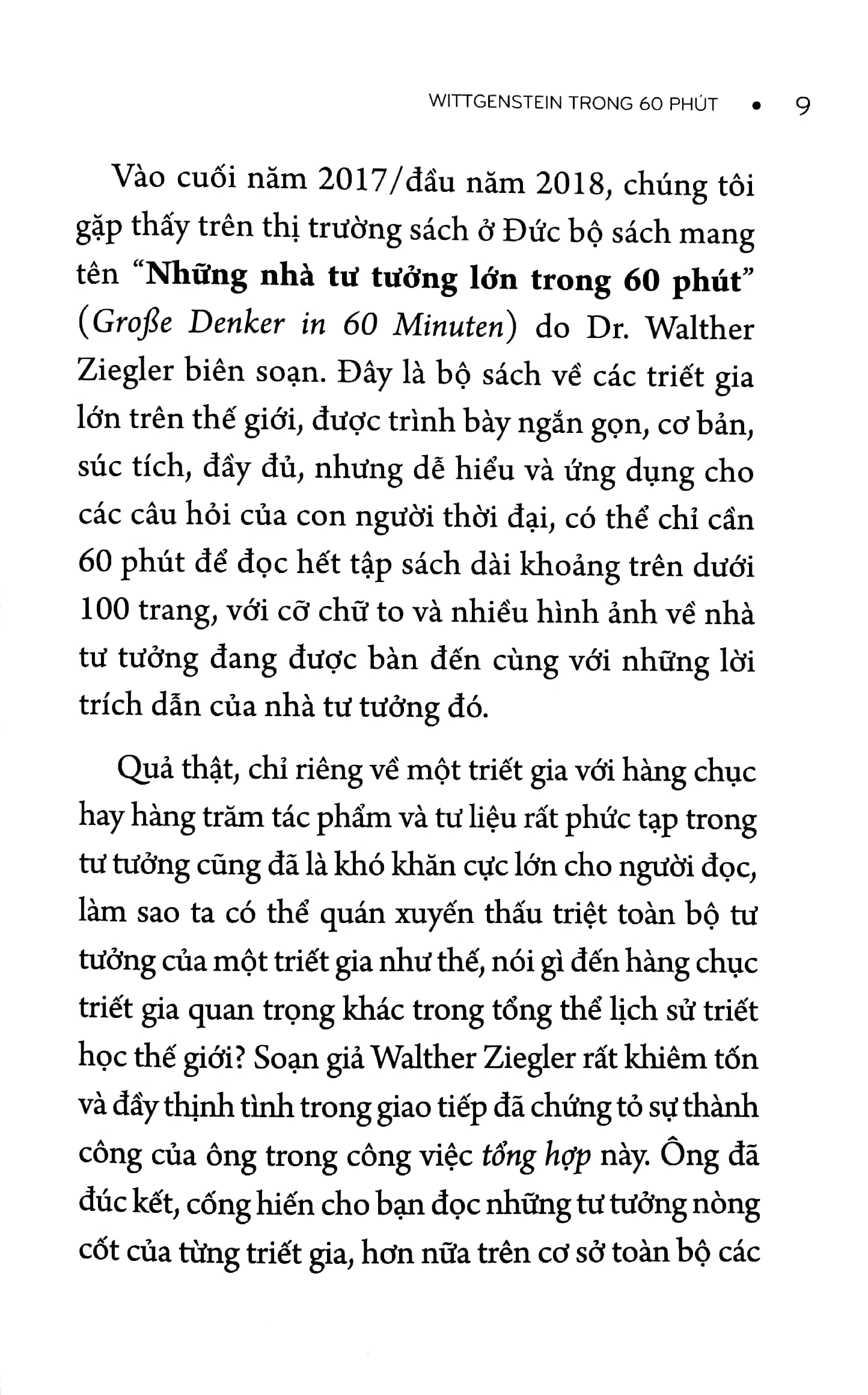 Những Nhà Tư Tưởng Lớn - Wittgenstein In 60 Minuten - Wittgenstein Trong 60 Phút PDF đọc ebook online, epub online, nghe sách nói audio miễn phí.
