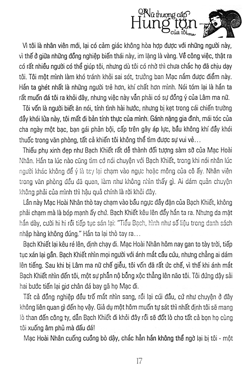 Nữ Thượng Cấp Hung Tợn Của Tôi PDF đọc ebook online, epub online, nghe sách nói audio miễn phí.