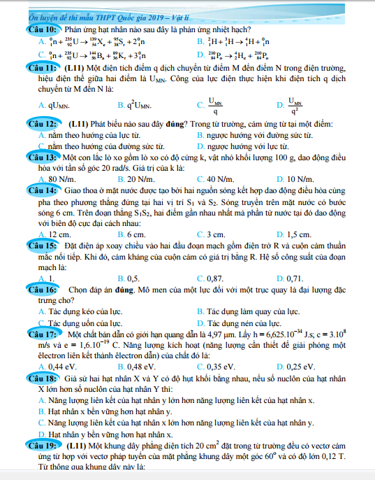 Ôn Luyện Đề Thi Mẫu Thpt Quốc Gia 2019 - Môn Vật Lí PDF đọc ebook online, epub online, nghe sách nói audio miễn phí. Tải sách Ôn Luyện Đề Thi Mẫu Thpt Quốc Gia 2019 - Môn Vật Lí PDF đọc ebook online, epub online, nghe sách nói audio miễn phí.
