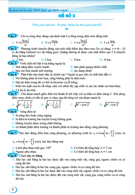 Ôn Luyện Đề Thi Mẫu Thpt Quốc Gia 2019 - Môn Vật Lí PDF đọc ebook online, epub online, nghe sách nói audio miễn phí. Tải sách Ôn Luyện Đề Thi Mẫu Thpt Quốc Gia 2019 - Môn Vật Lí PDF đọc ebook online, epub online, nghe sách nói audio miễn phí.