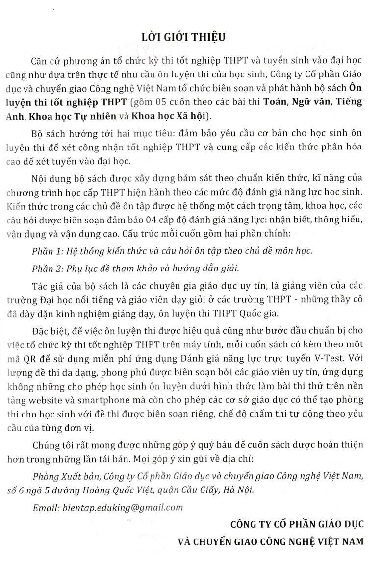 Tải sách Ôn Luyện Thi Tốt Nghiệp THPT Năm 2024 - Môn Tiếng Anh PDF đọc ebook online, epub online, nghe sách nói audio miễn phí.