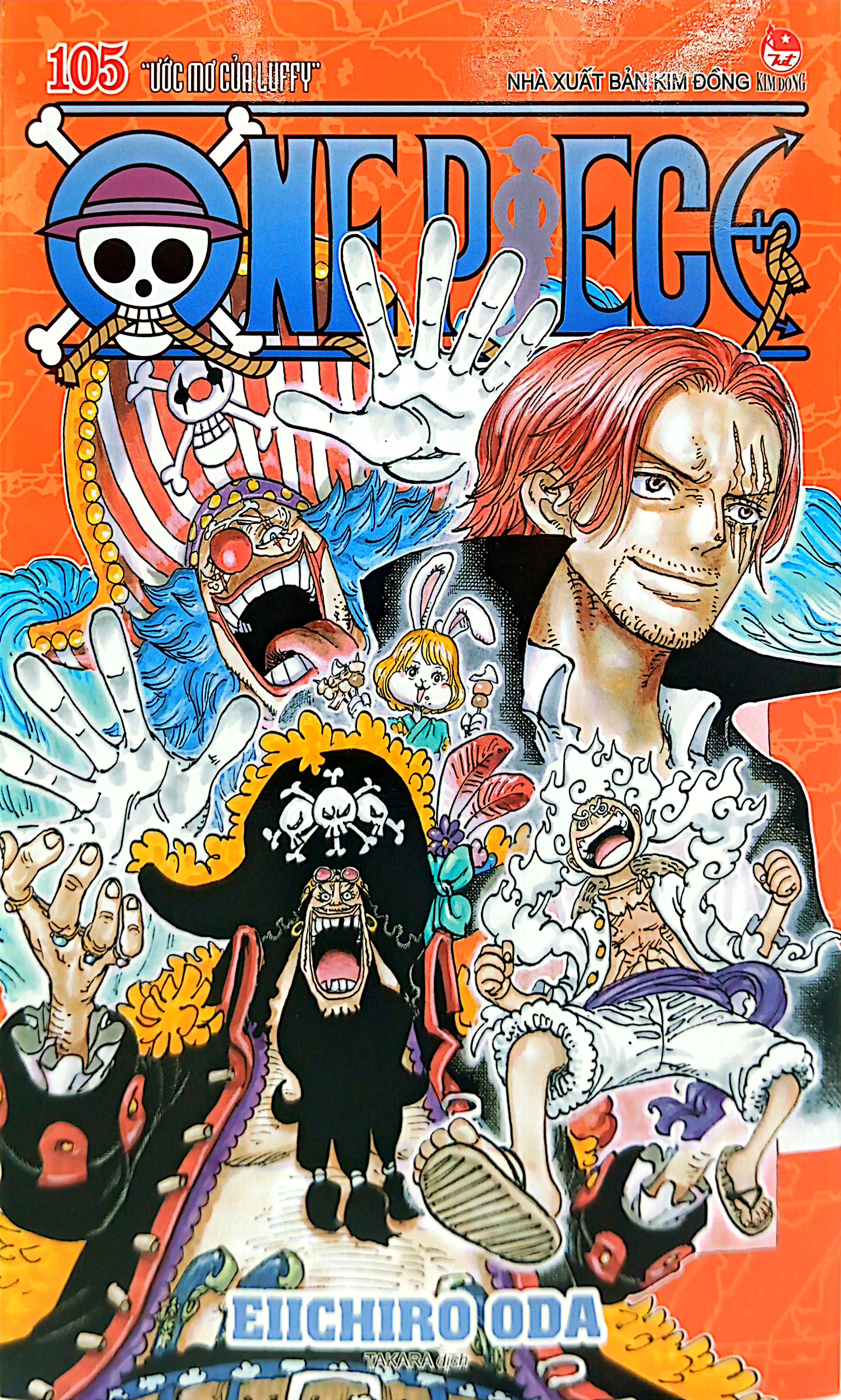 Truyện Tranh One Piece - Tập 105 - “Ước Mơ Của Luffy” - Bản Bìa Áo