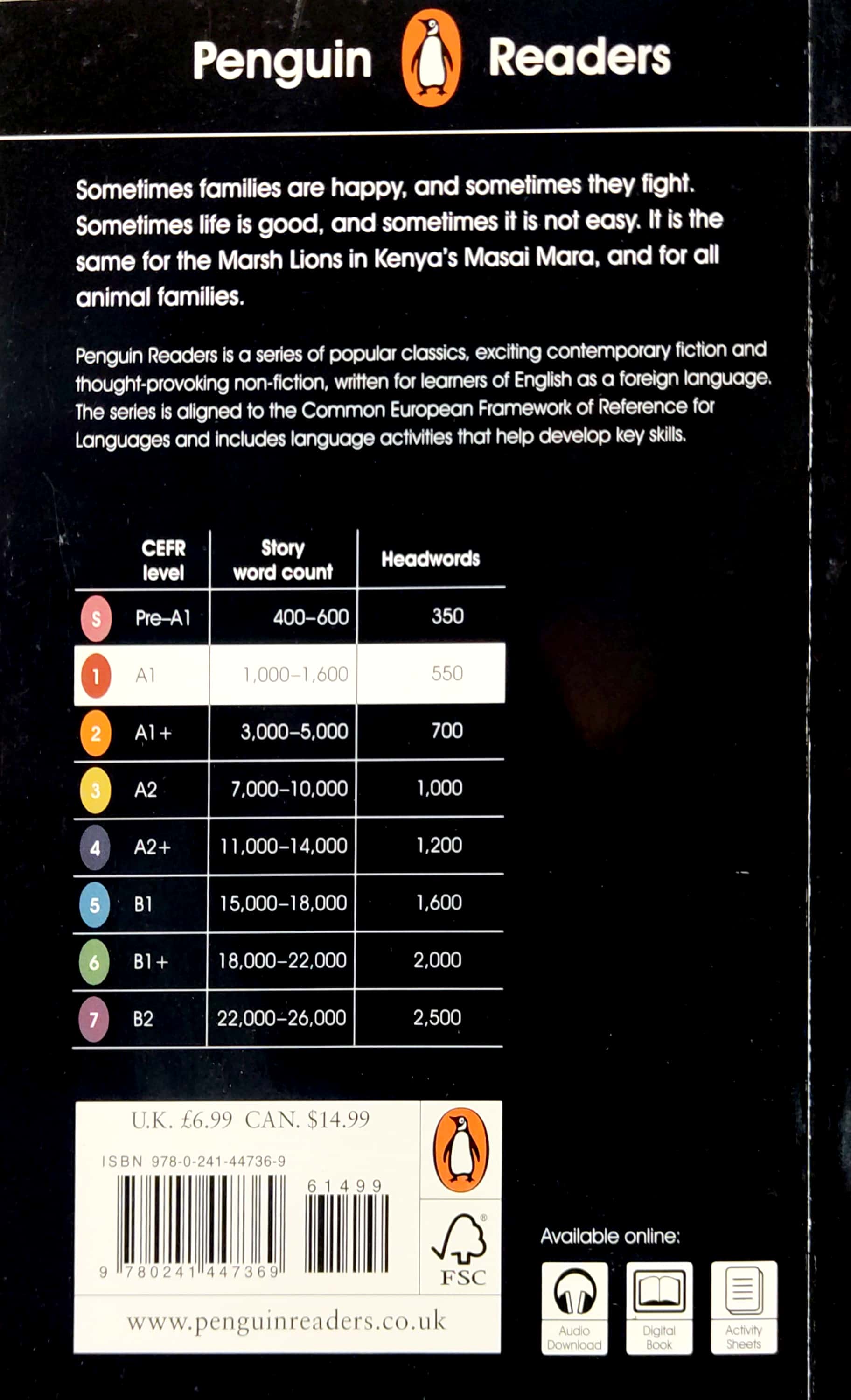 Penguin Readers Level 1 Bbc Dynasties Lions Fahasa Com