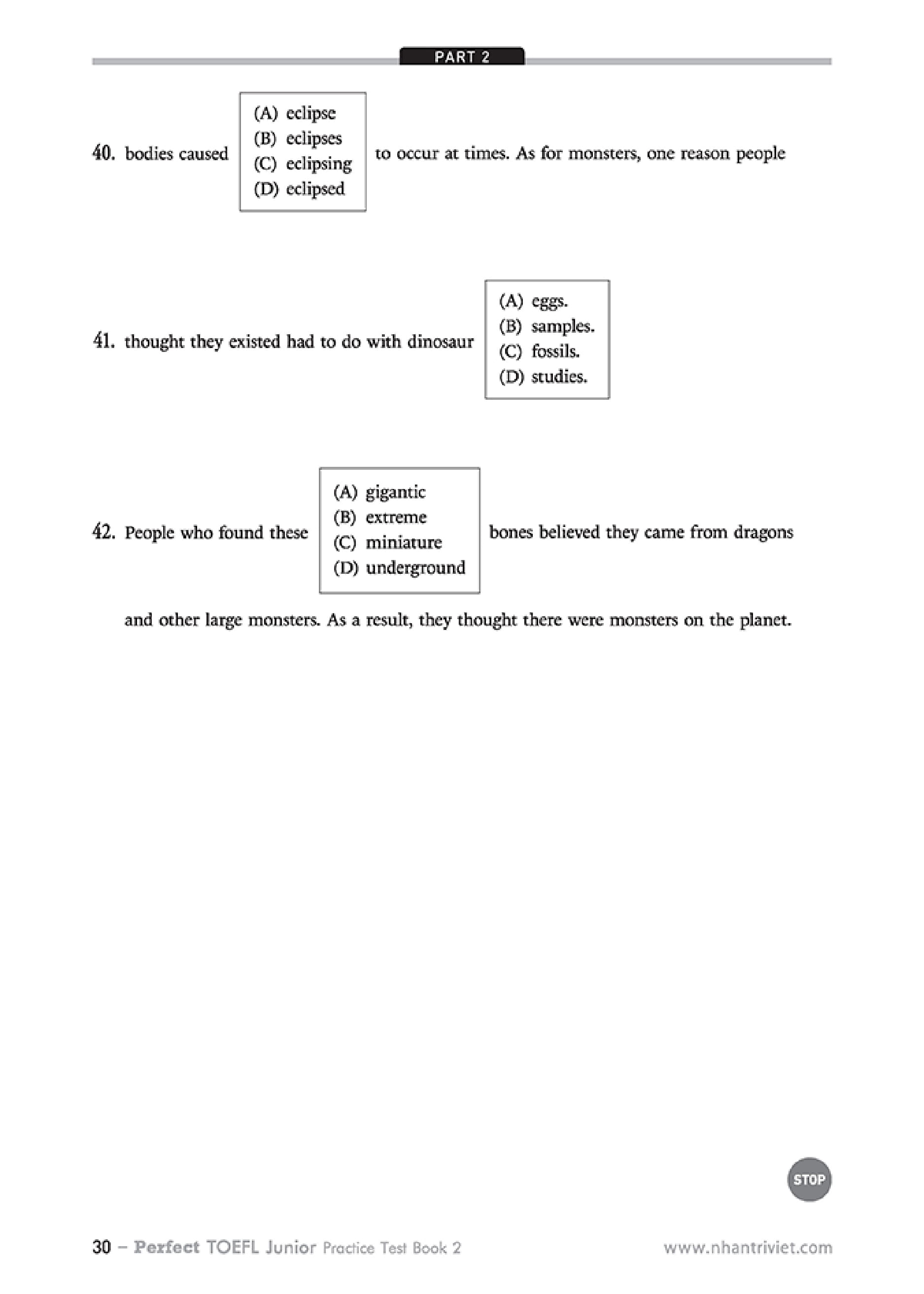 Bộ Perfect TOEFL Junior Practice Test - Book 2 CD PDF Bộ Perfect TOEFL Junior Practice Test - Book 2 CD PDF
