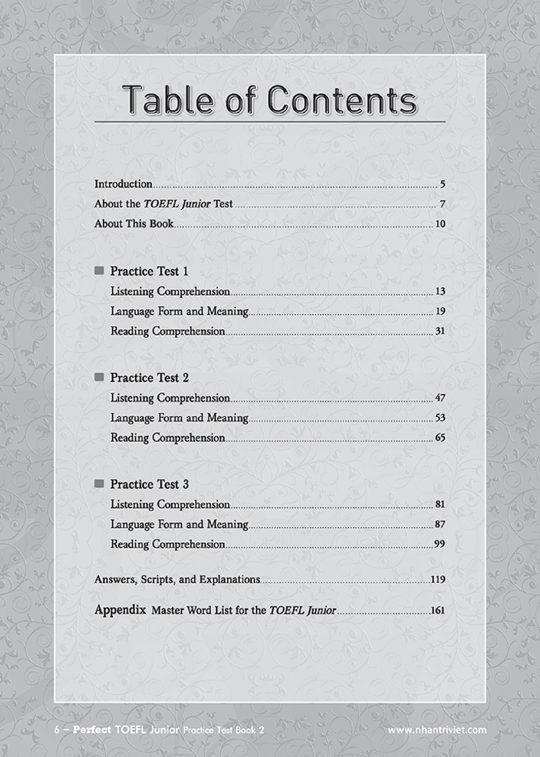 Bộ Perfect TOEFL Junior Practice Test - Book 2 CD PDF Bộ Perfect TOEFL Junior Practice Test - Book 2 CD PDF