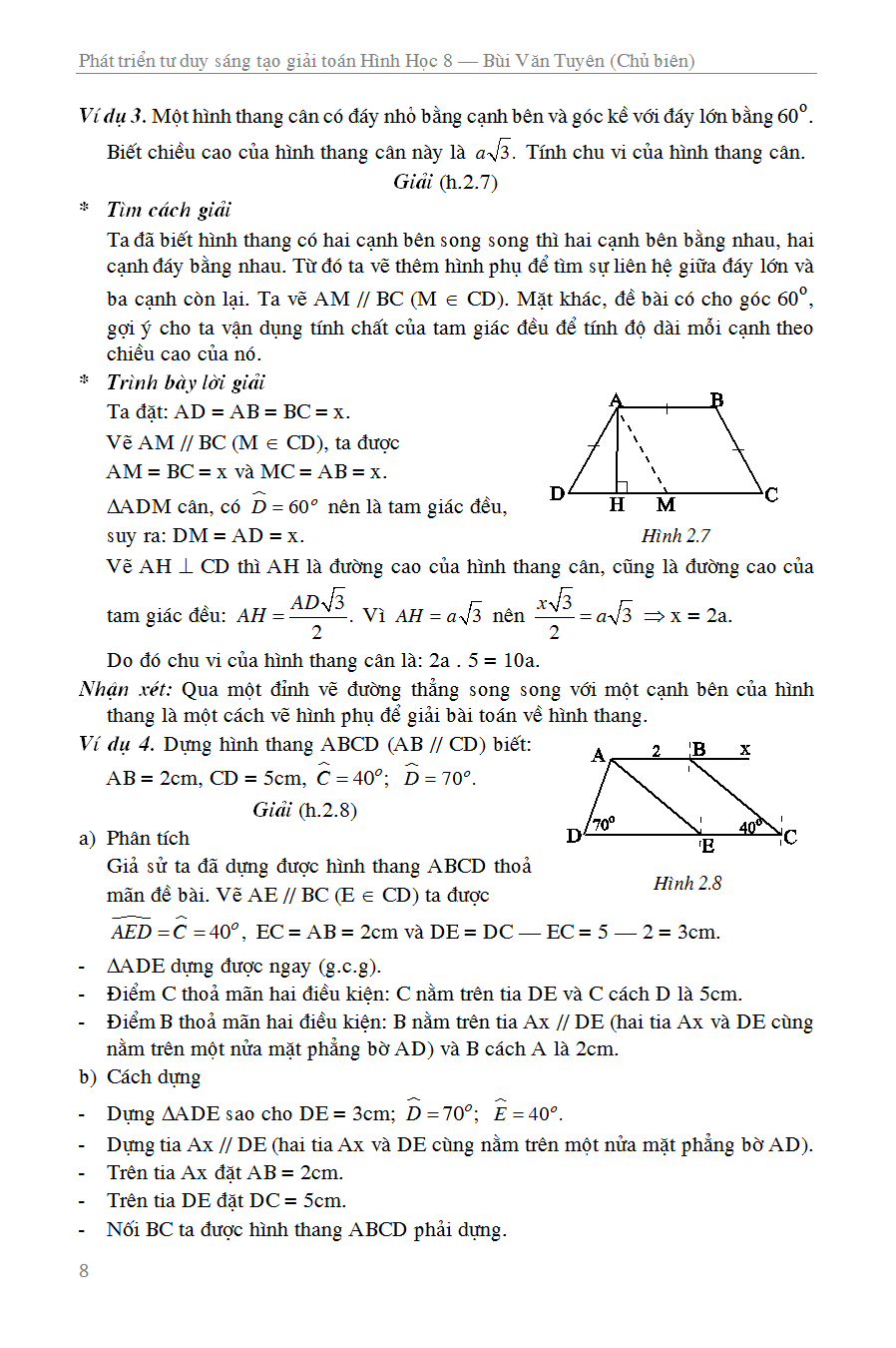 Phát Triển Tư Duy Sáng Tạo - Giải Toán Hình Học 8 PDF đọc ebook online, epub online, nghe sách nói audio miễn phí.