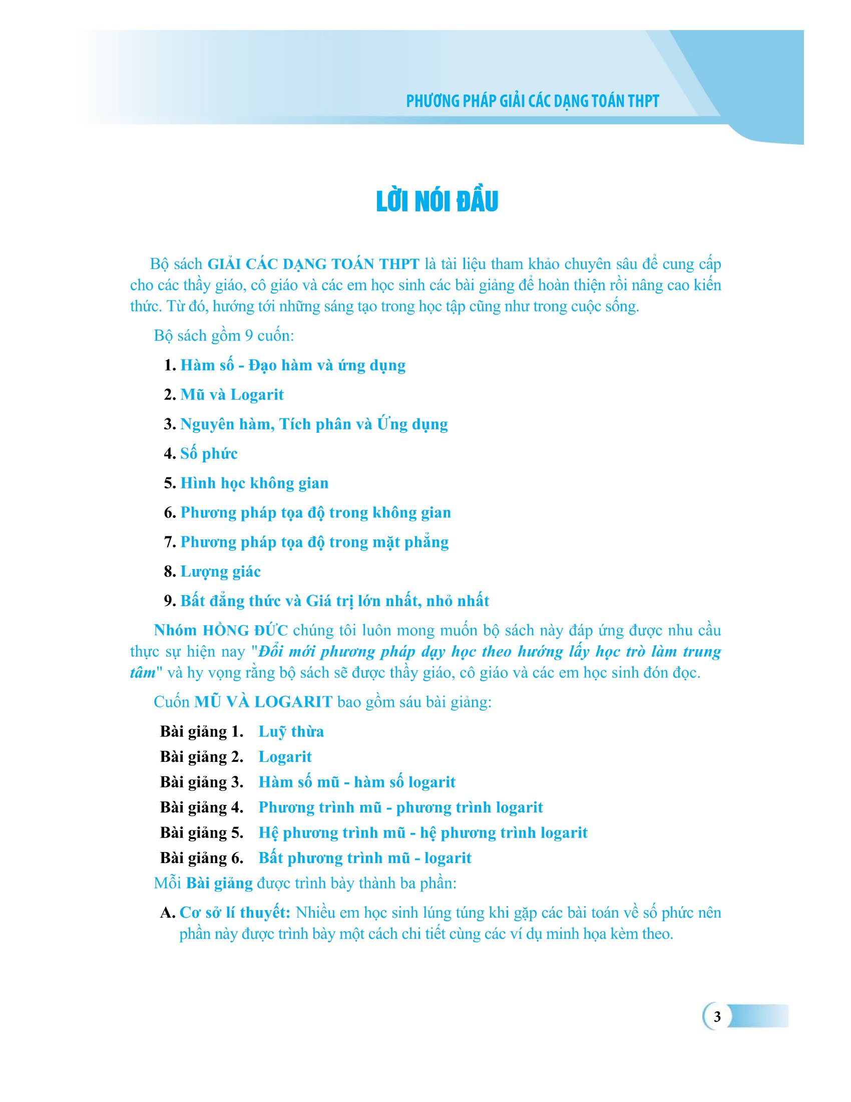 Phương Pháp Giải Các Dạng Toán THPT - Mũ Và Logarit PDF đọc ebook online, epub online, nghe sách nói audio miễn phí.