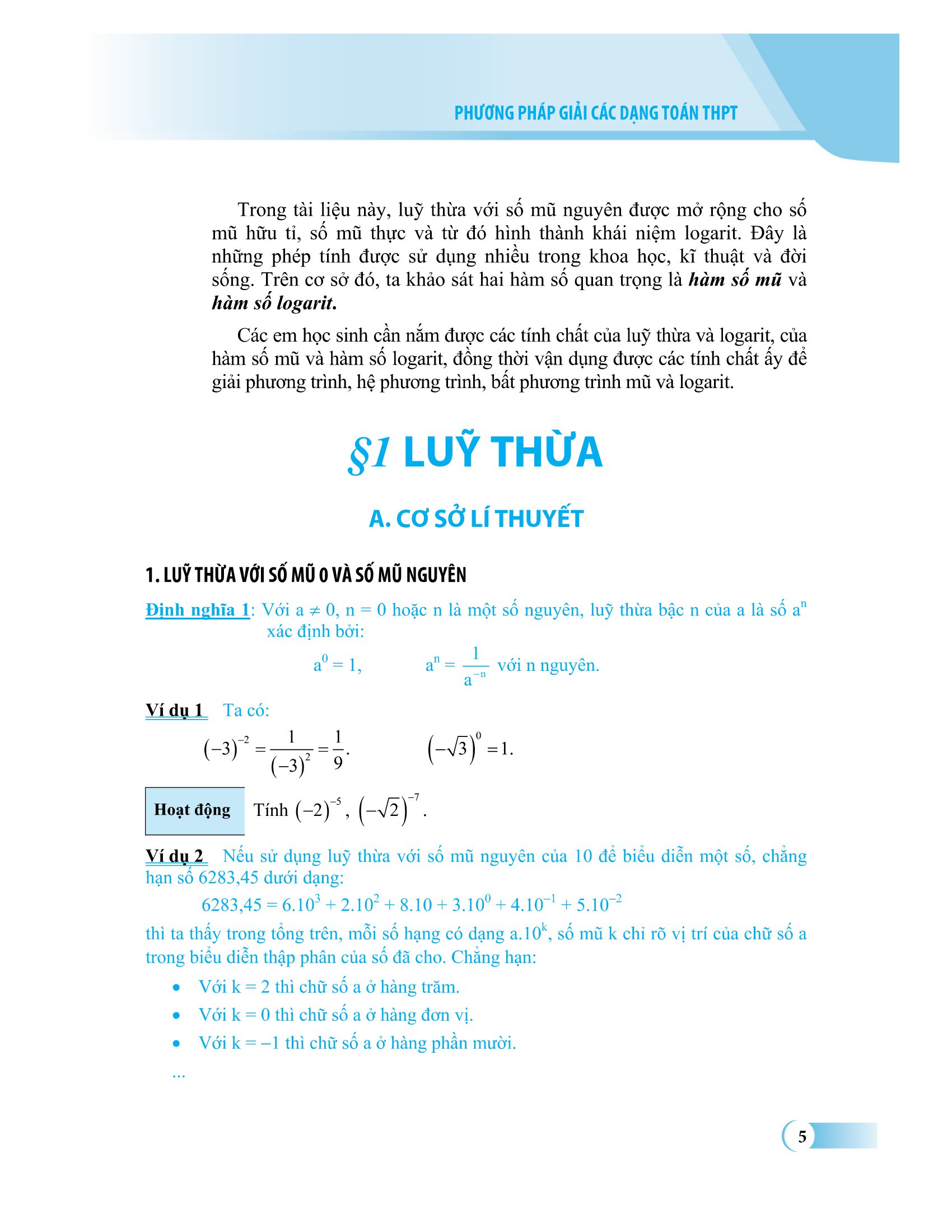 Phương Pháp Giải Các Dạng Toán THPT - Mũ Và Logarit PDF đọc ebook online, epub online, nghe sách nói audio miễn phí.