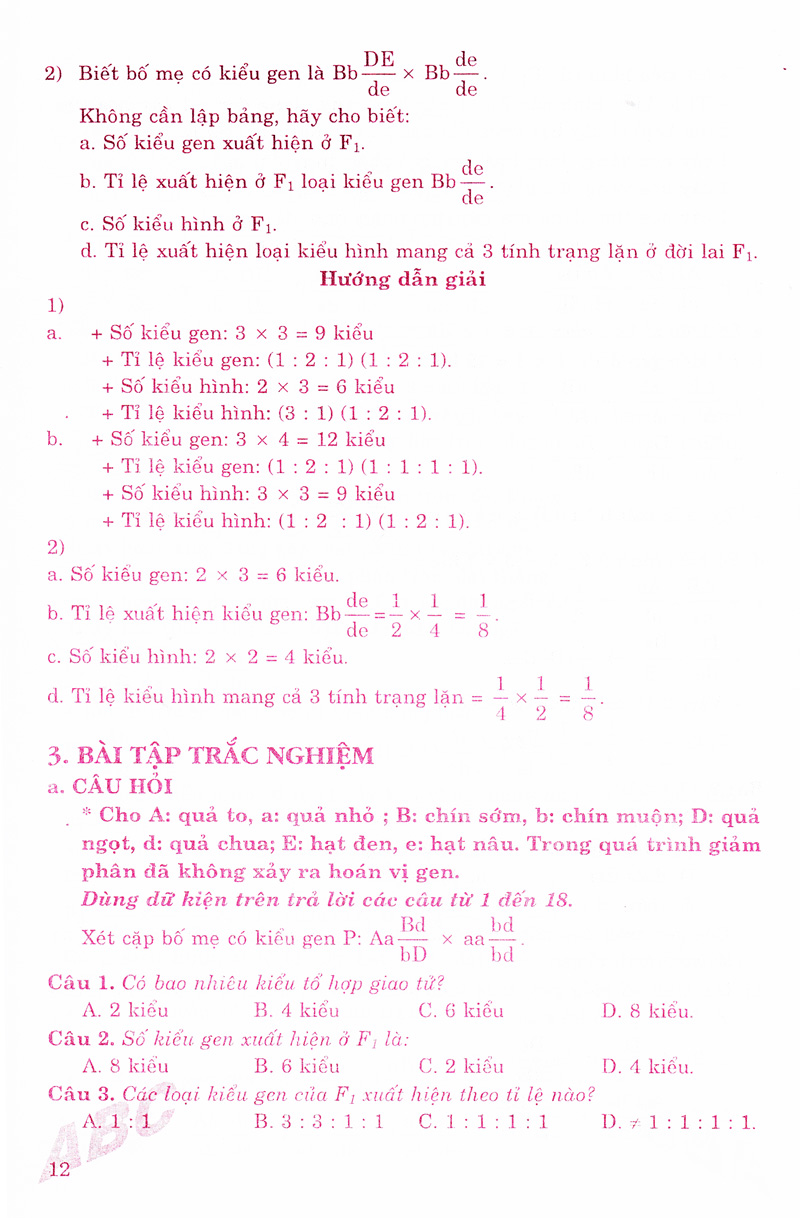 Tải sách Phương Pháp Giải Toán Tích Hợp Các Quy Luật Di Truyền Sinh học (Anpha VN) PDF đọc ebook online, epub online, nghe sách nói audio miễn phí.
