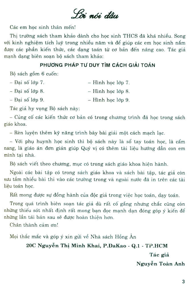 Phương Pháp Tư Duy Tìm Cách Giải Toán Đại Số 8 (Dùng Chung Cho Các Bộ SGK Hiện Hành) PDF đọc ebook online, epub online, nghe sách nói audio miễn phí.