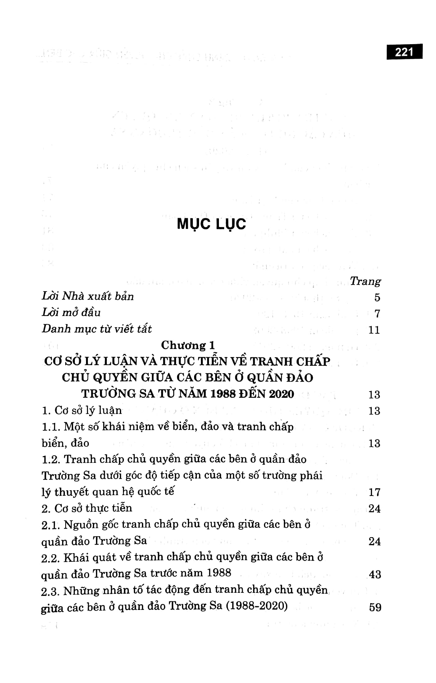 Quá Trình Tranh Chấp Chủ Quyền Giữa Các Bên Ở Quần Đảo Trường Sa Từ Năm 1988 Đến 2020 PDF đọc ebook online, epub online, nghe sách nói audio miễn phí.