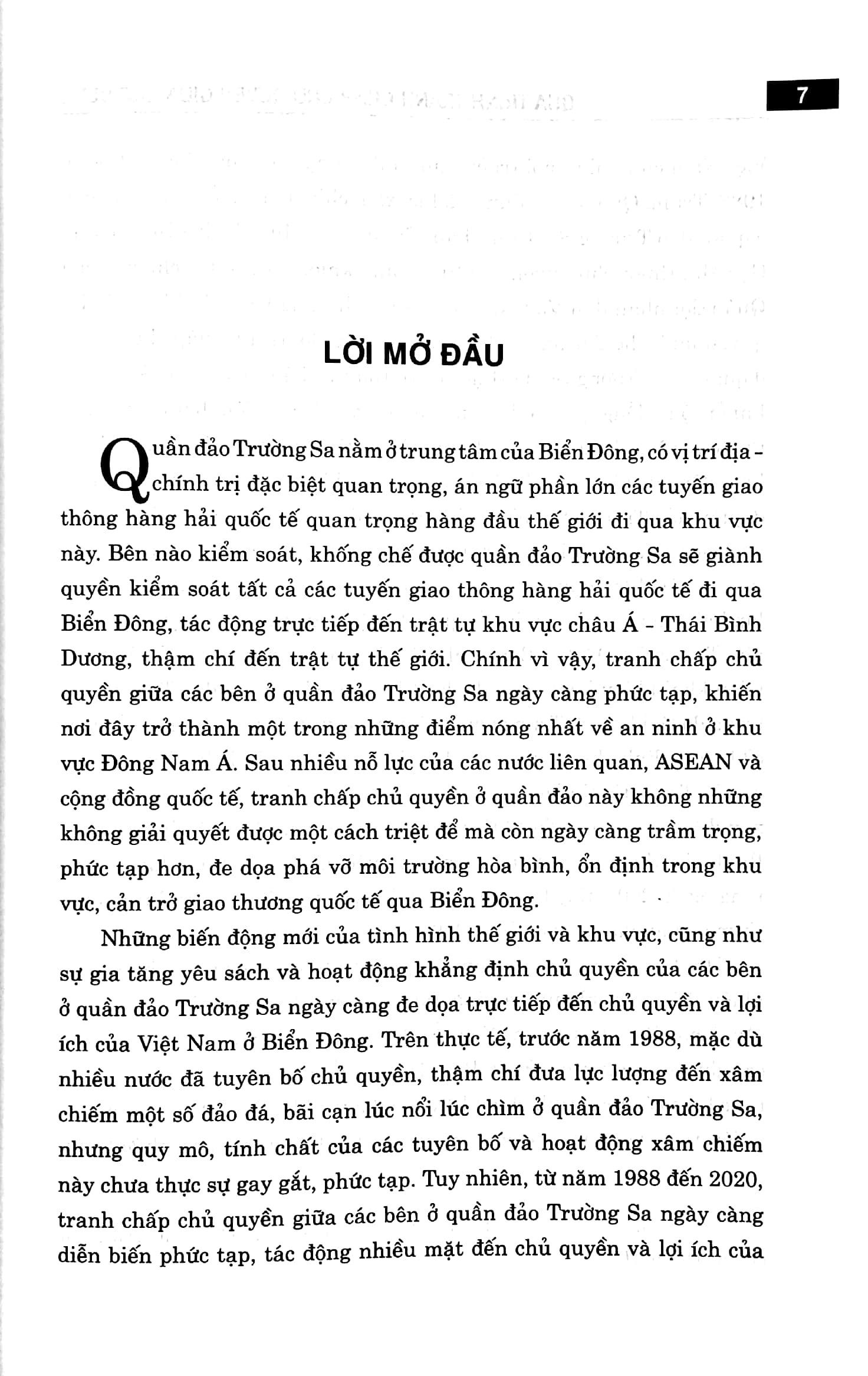 Quá Trình Tranh Chấp Chủ Quyền Giữa Các Bên Ở Quần Đảo Trường Sa Từ Năm 1988 Đến 2020 PDF đọc ebook online, epub online, nghe sách nói audio miễn phí.