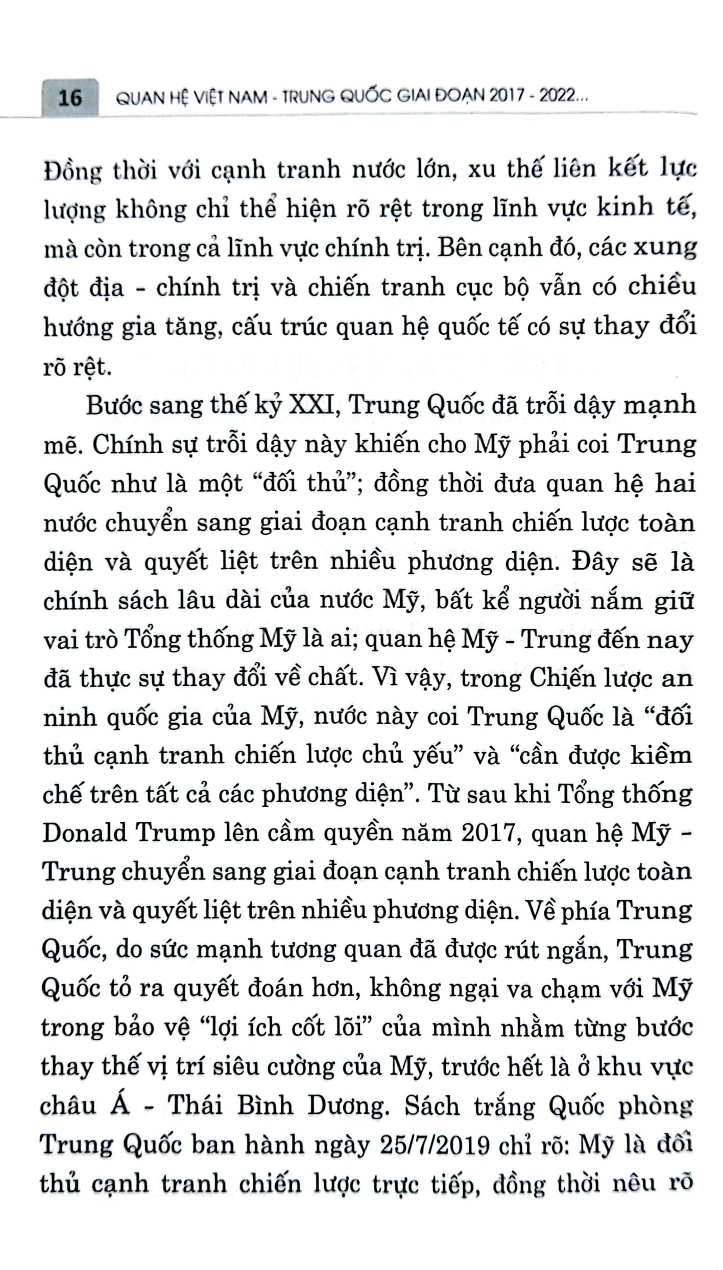 Quan Hệ Việt Nam-Trung Quốc Giai Đoạn 2017-2022: Những Điều Chỉnh Chính Sách Của Trung Quốc Và Hàm Ý Đối Với Việt Nam PDF đọc ebook online, epub online, nghe sách nói audio miễn phí. Tải sách Quan Hệ Việt Nam-Trung Quốc Giai Đoạn 2017-2022: Những Điều Chỉnh Chính Sách Của Trung Quốc Và Hàm Ý Đối Với Việt Nam PDF đọc ebook online, epub online, nghe sách nói audio miễn phí.