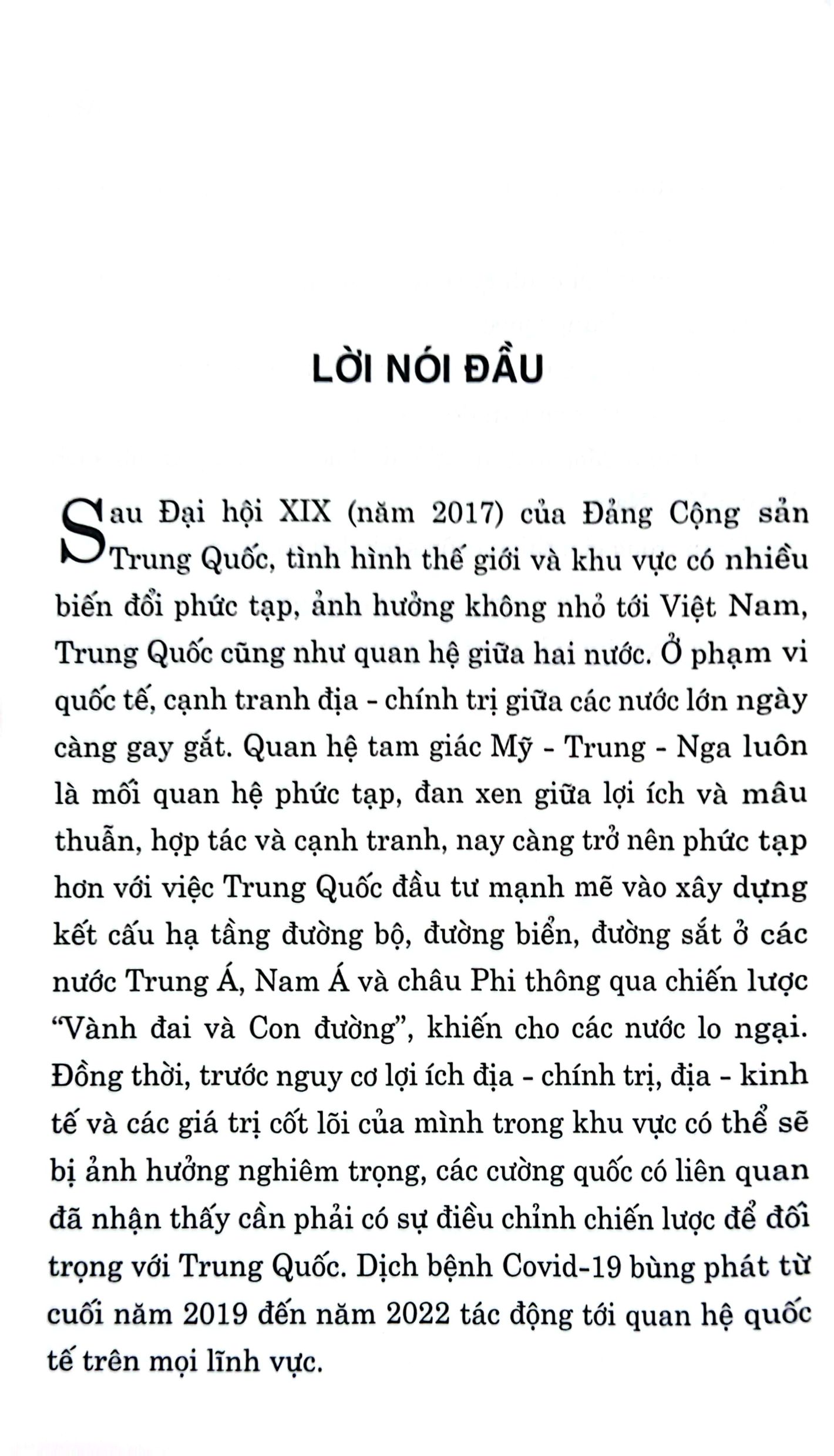 Quan Hệ Việt Nam-Trung Quốc Giai Đoạn 2017-2022: Những Điều Chỉnh Chính Sách Của Trung Quốc Và Hàm Ý Đối Với Việt Nam PDF đọc ebook online, epub online, nghe sách nói audio miễn phí. Tải sách Quan Hệ Việt Nam-Trung Quốc Giai Đoạn 2017-2022: Những Điều Chỉnh Chính Sách Của Trung Quốc Và Hàm Ý Đối Với Việt Nam PDF đọc ebook online, epub online, nghe sách nói audio miễn phí.