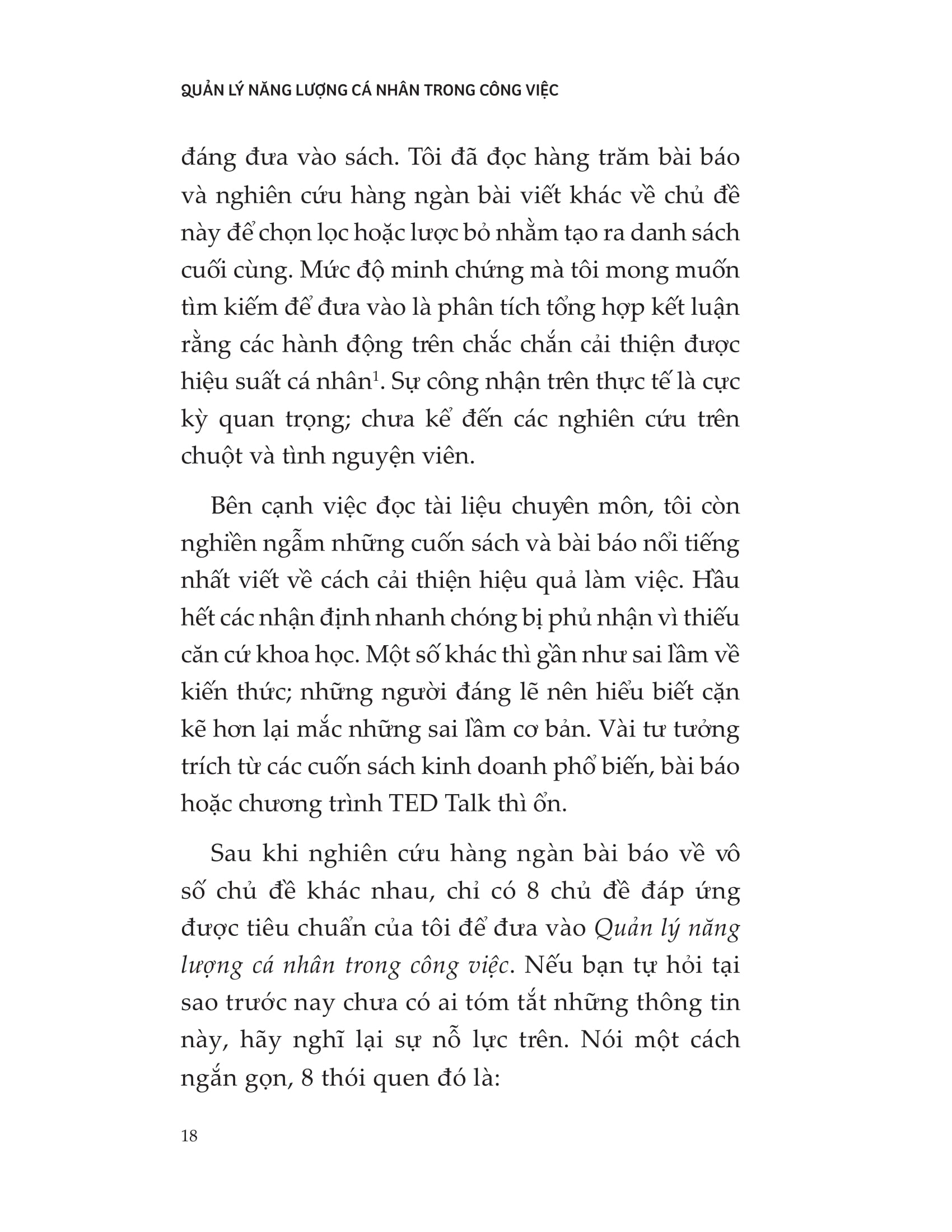 Quản Lý Năng Lượng Cá Nhân Trong Công Việc PDF Quản Lý Năng Lượng Cá Nhân Trong Công Việc PDF