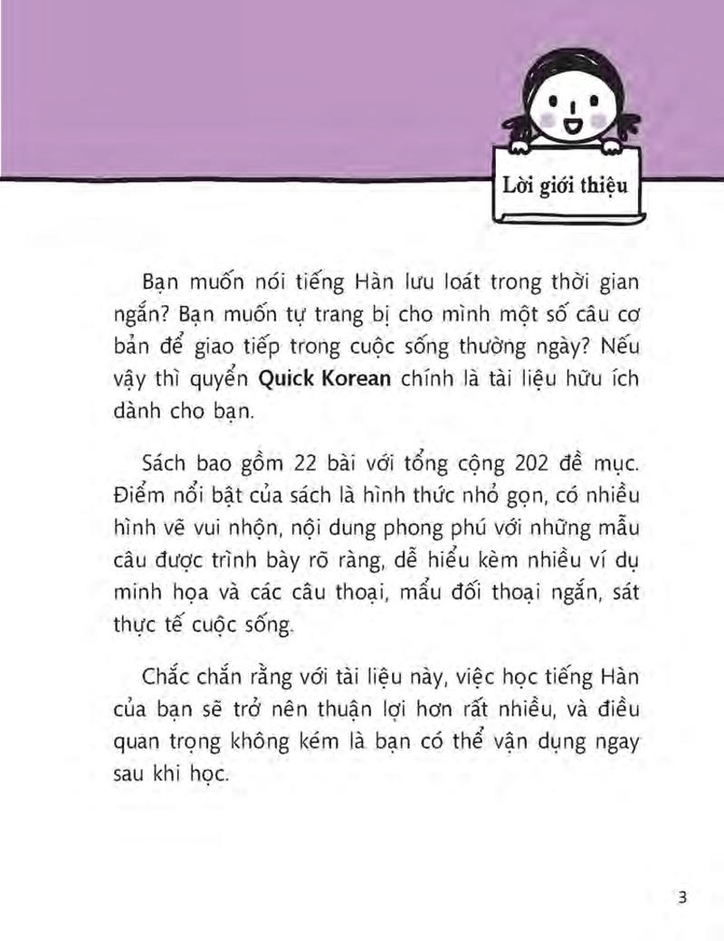 Quick Korean - Nói Tiếng Hàn Cấp Tốc PDF đọc ebook online, epub online, nghe sách nói audio miễn phí.