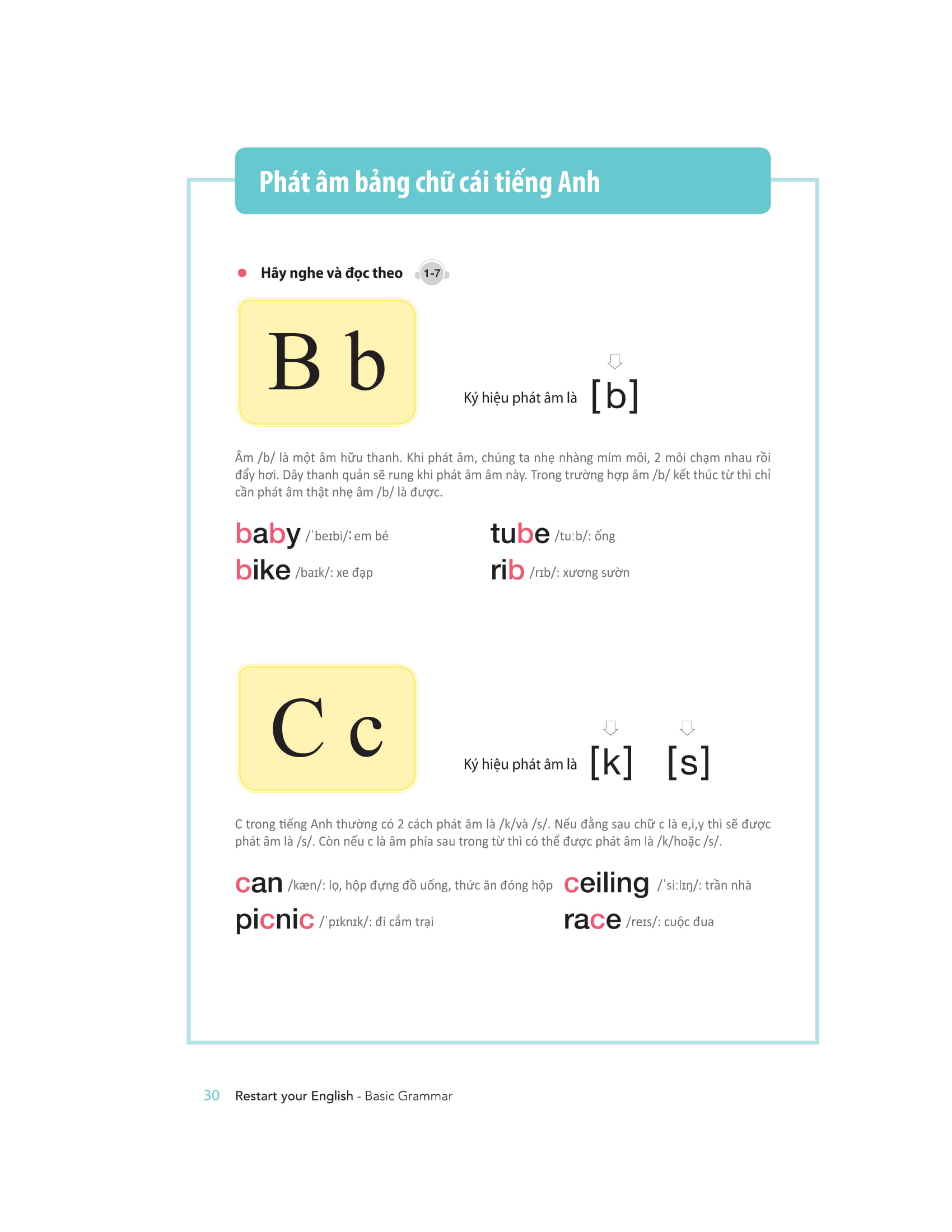 Restart Your English - Basic Grammar - Yêu Lại Tiếng Anh Từ Đầu PDF đọc ebook online, epub online, nghe sách nói audio miễn phí. Tải sách Restart Your English - Basic Grammar - Yêu Lại Tiếng Anh Từ Đầu PDF đọc ebook online, epub online, nghe sách nói audio miễn phí.