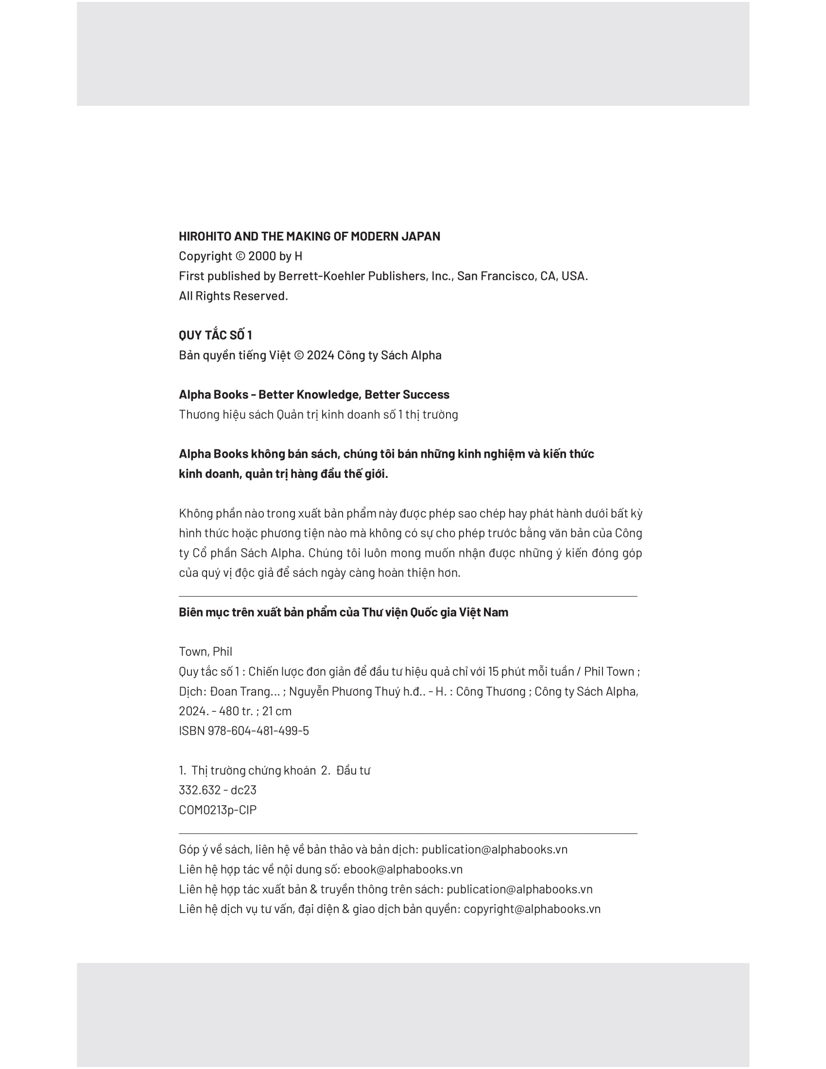 Sách Rule #1 - Quy Tắc Số 1 - FAHASA.COM