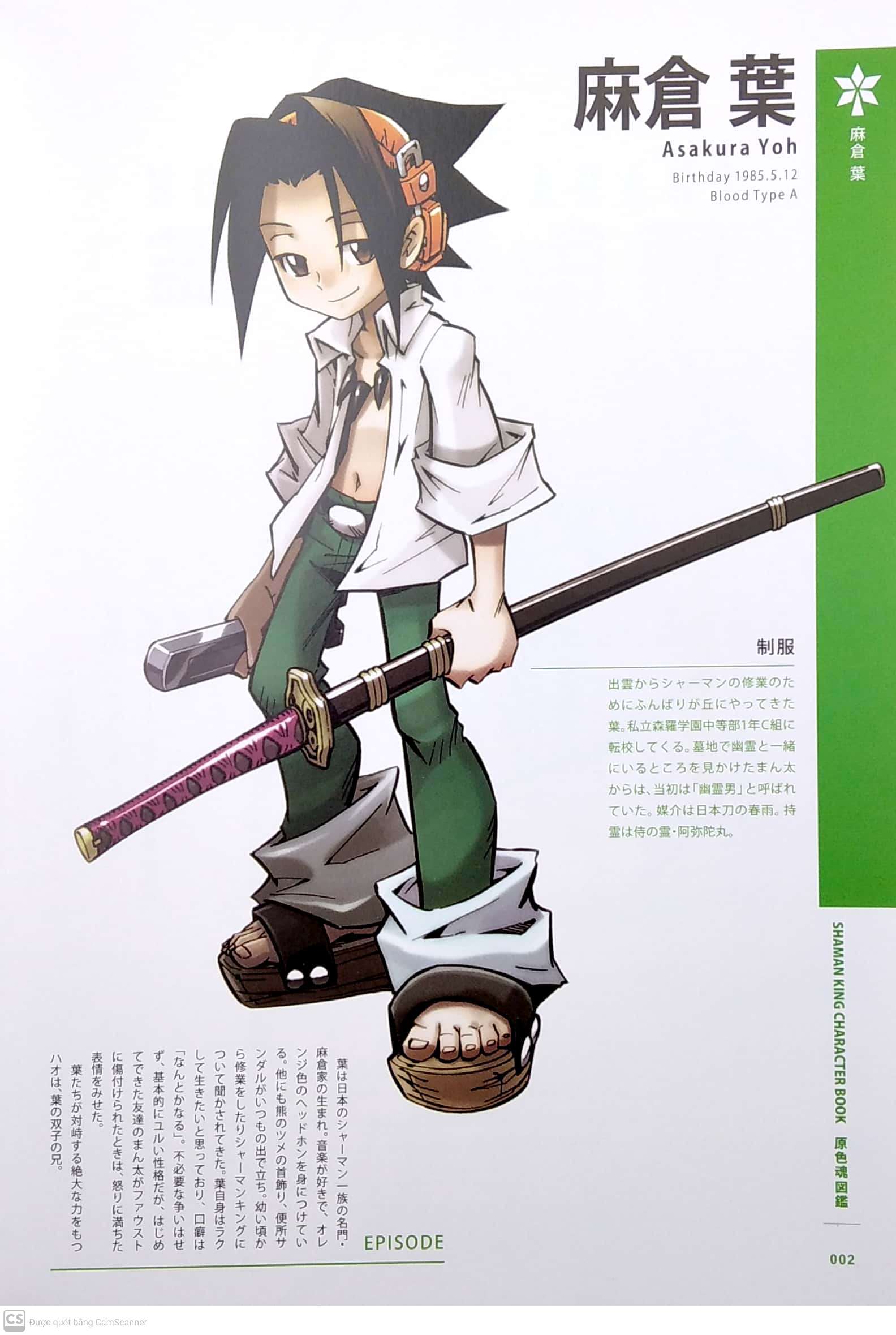 Shaman King Character Book 原色魂図鑑