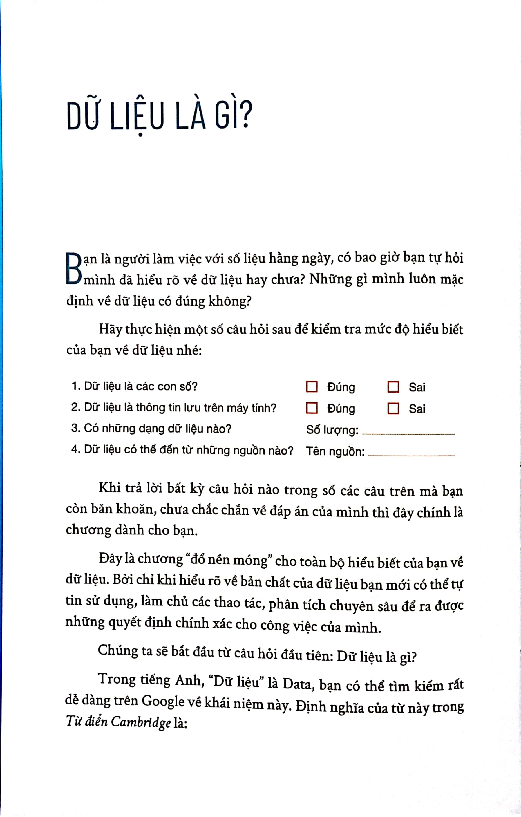 Số Ơi, Mở Ra! - Tư Duy Phân Tích Số Liệu Và Thiết Kế Báo Cáo Excel Dashboard Chuyên Nghiệp PDF Số Ơi, Mở Ra! - Tư Duy Phân Tích Số Liệu Và Thiết Kế Báo Cáo Excel Dashboard Chuyên Nghiệp PDF