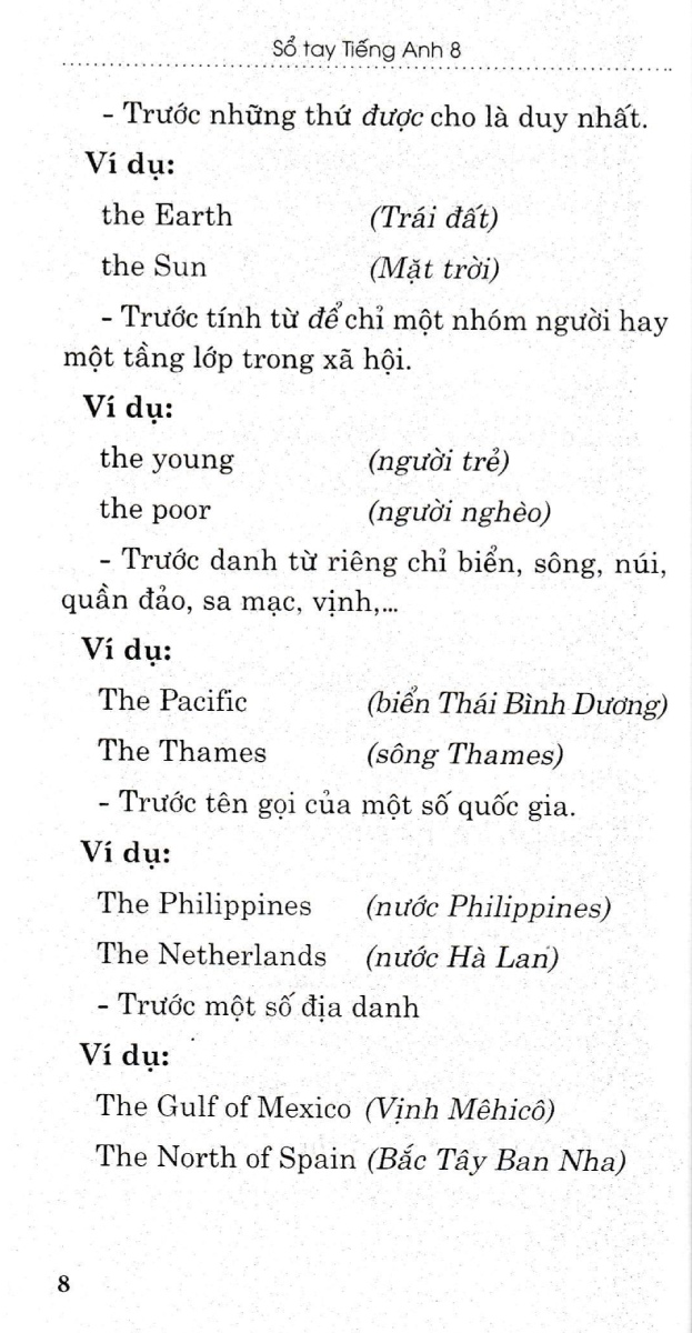Tải sách Sổ Tay Tiếng Anh 8 PDF đọc ebook online, epub online, nghe sách nói audio miễn phí.