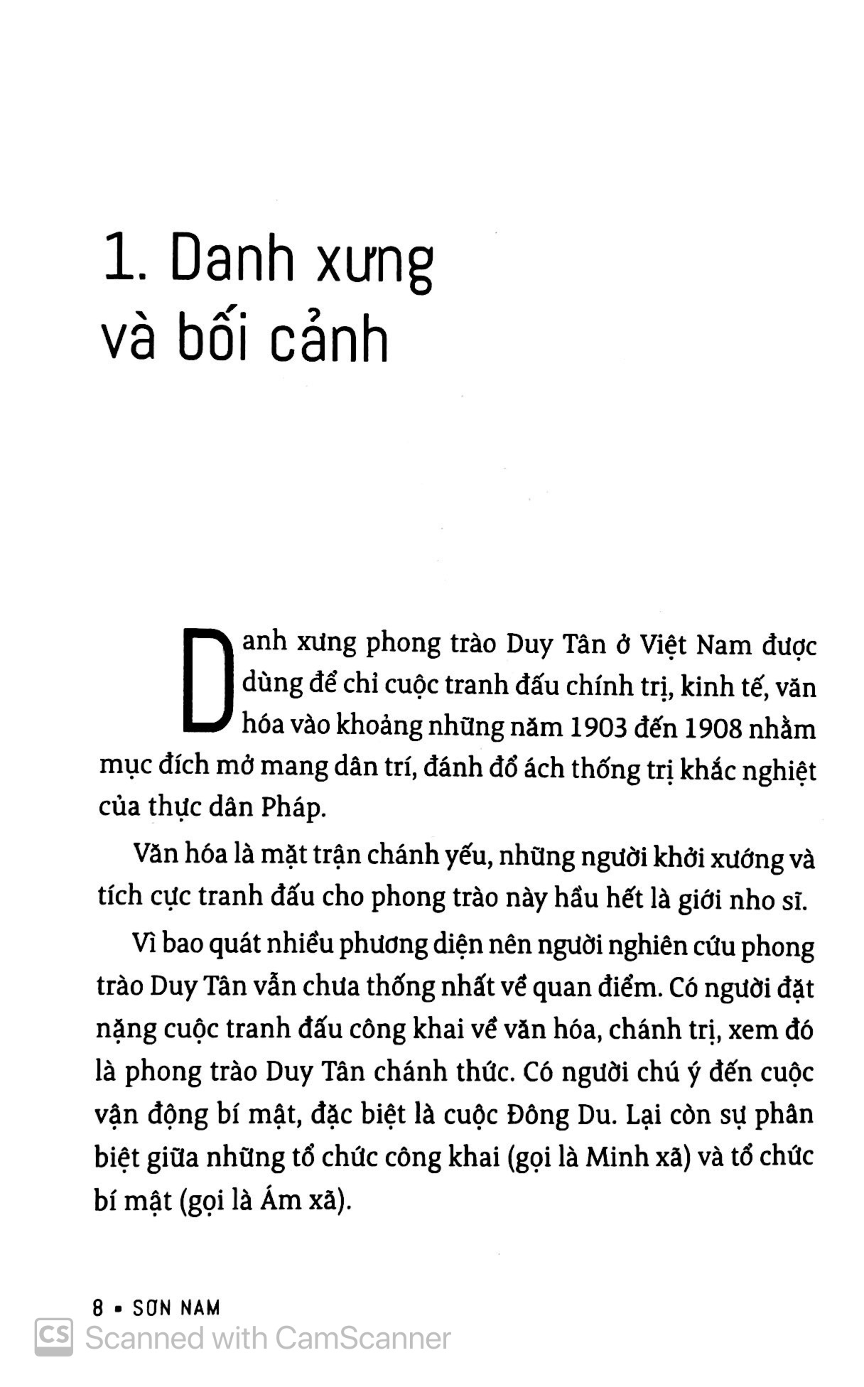Sơn Nam - Phong Trào Duy Tân Ở Bắc, Trung, Nam PDF