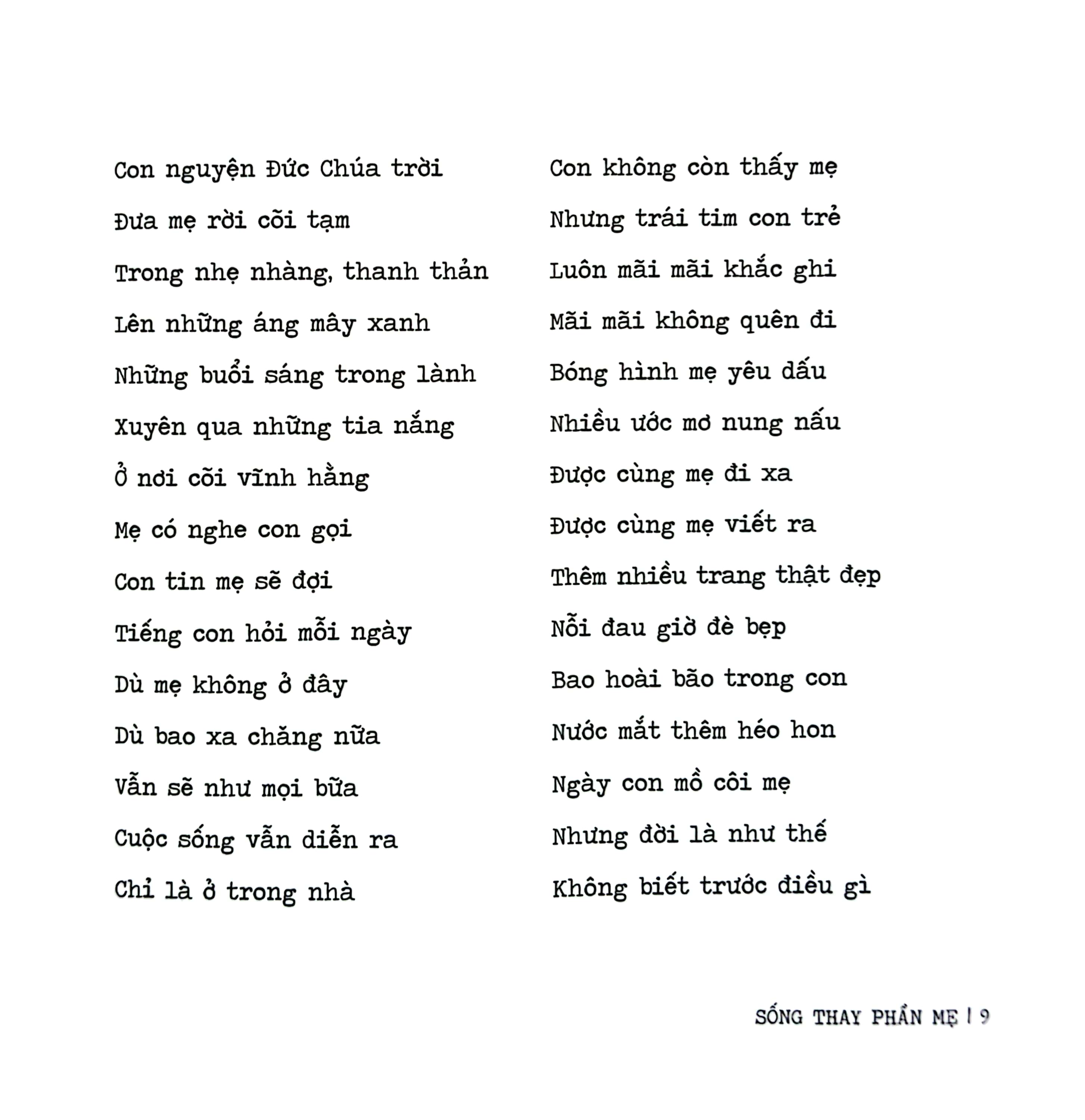 Sống Thay Phần Mẹ PDF Sống Thay Phần Mẹ PDF