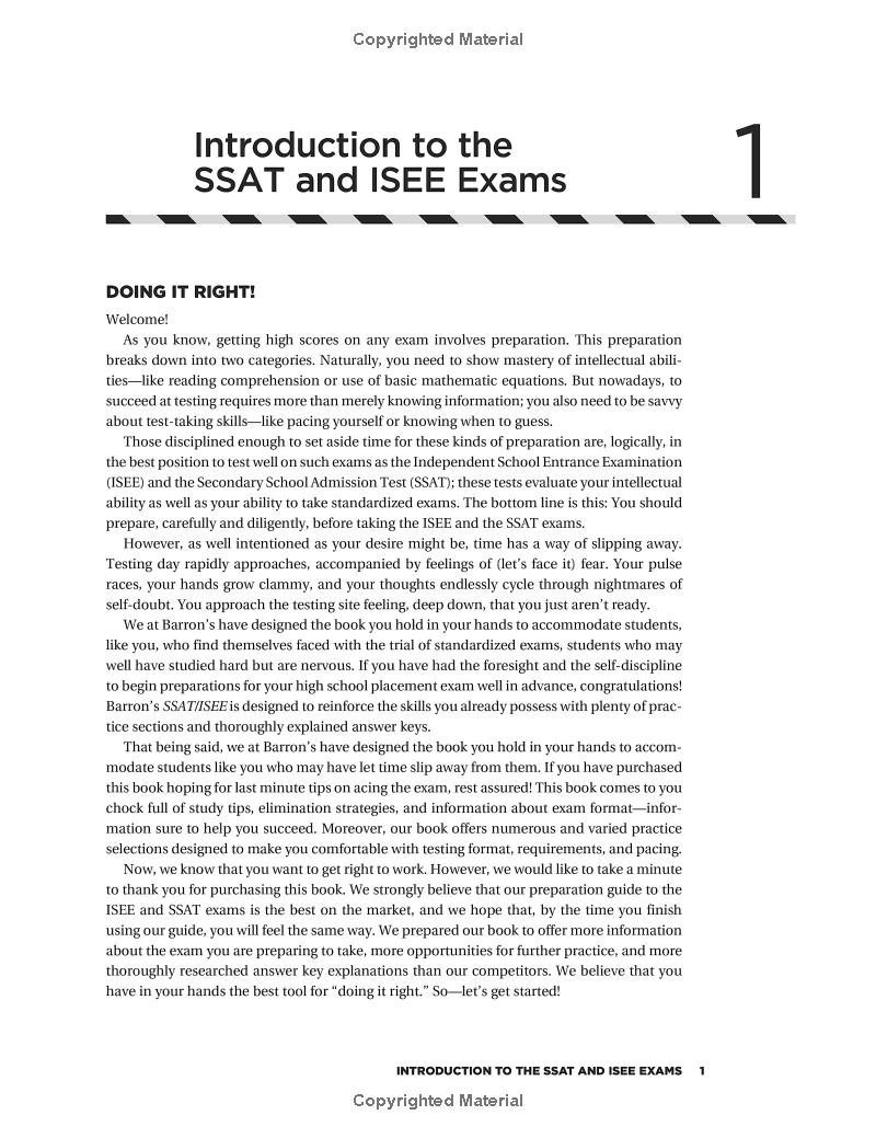 SSAT/ISEE: High School Entrance Examinations 4th Edition (Barron's Test Prep) PDF đọc ebook online, epub online, nghe sách nói audio miễn phí.