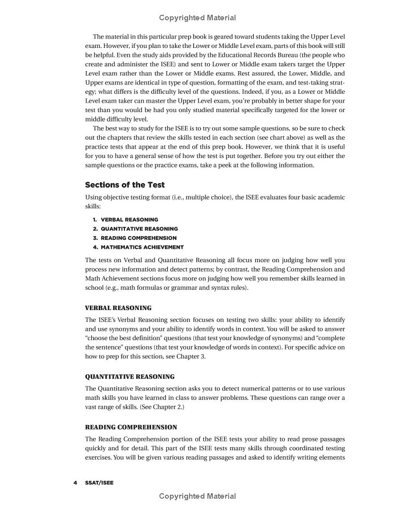 SSAT/ISEE: High School Entrance Examinations 4th Edition (Barron's Test Prep) PDF đọc ebook online, epub online, nghe sách nói audio miễn phí.
