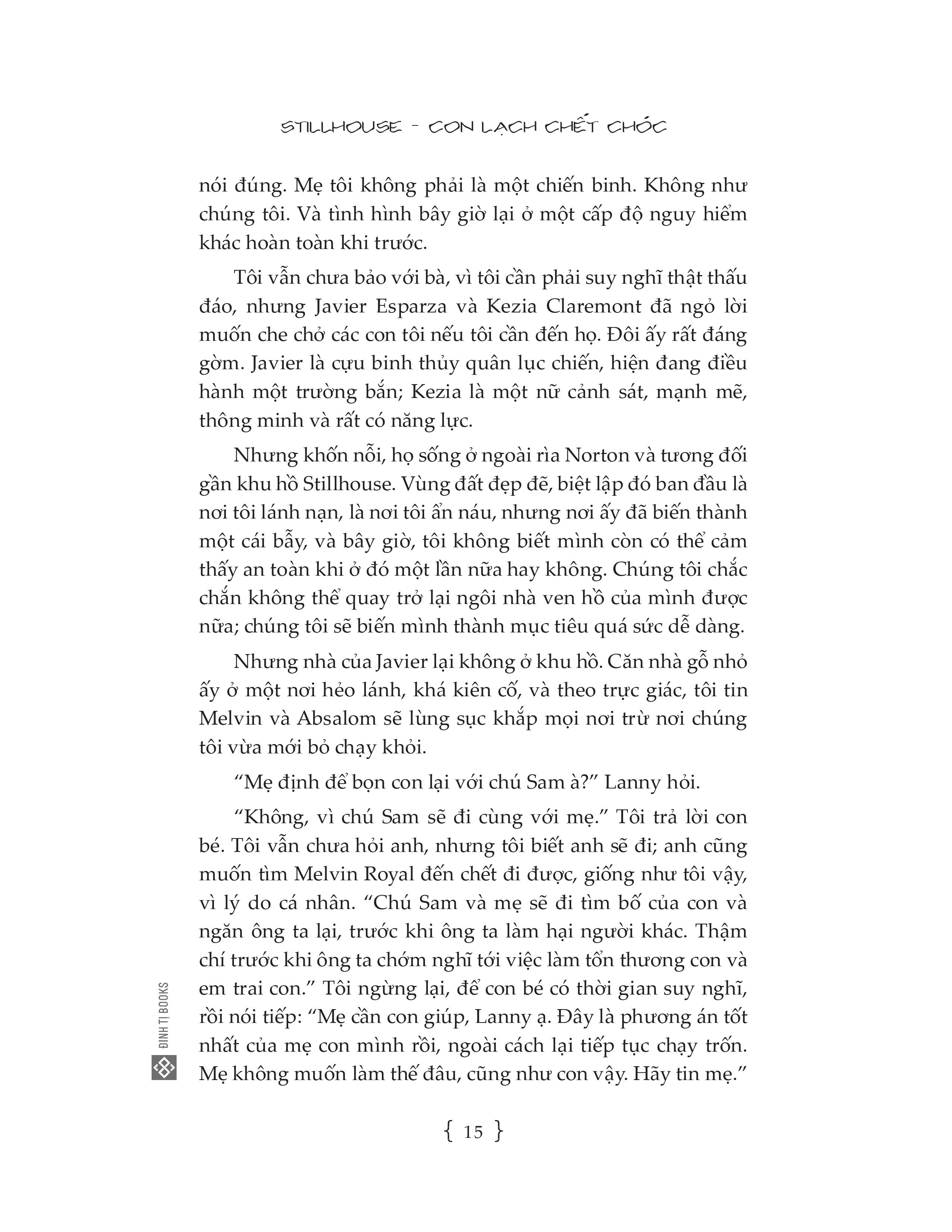 Stillhouse - Con Lạch Chết Chóc PDF đọc ebook online, epub online, nghe sách nói audio miễn phí. Stillhouse - Con Lạch Chết Chóc PDF đọc ebook online, epub online, nghe sách nói audio miễn phí.