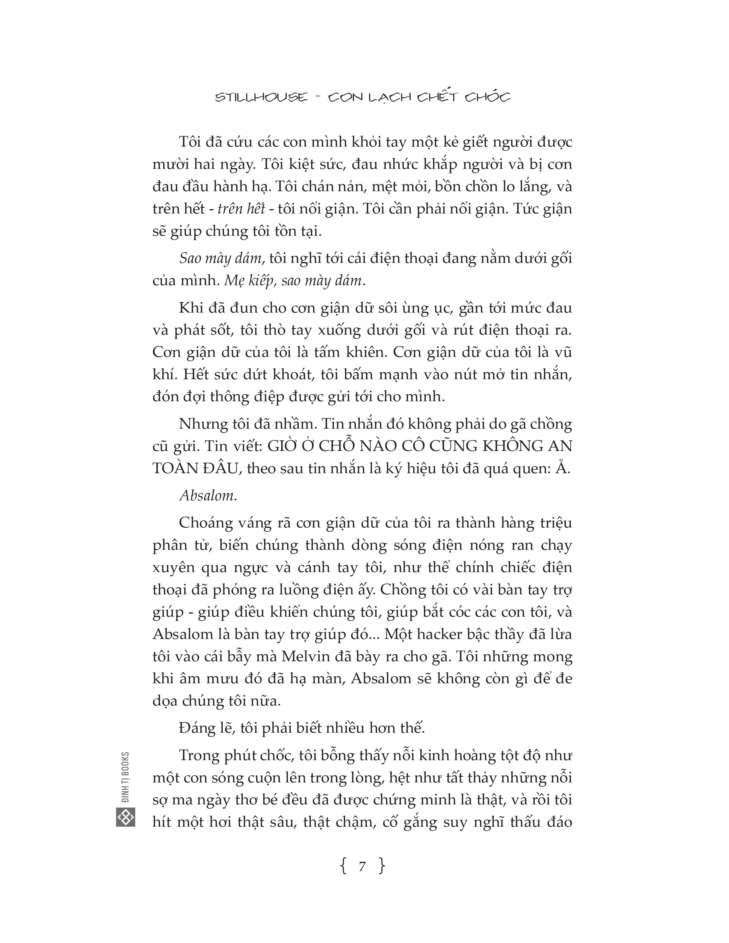 Stillhouse - Con Lạch Chết Chóc PDF đọc ebook online, epub online, nghe sách nói audio miễn phí. Stillhouse - Con Lạch Chết Chóc PDF đọc ebook online, epub online, nghe sách nói audio miễn phí.