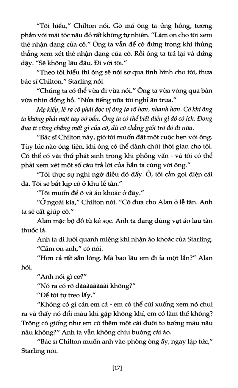Sự Im Lặng Của Bầy Cừu PDF đọc ebook online, epub online, nghe sách nói audio miễn phí.