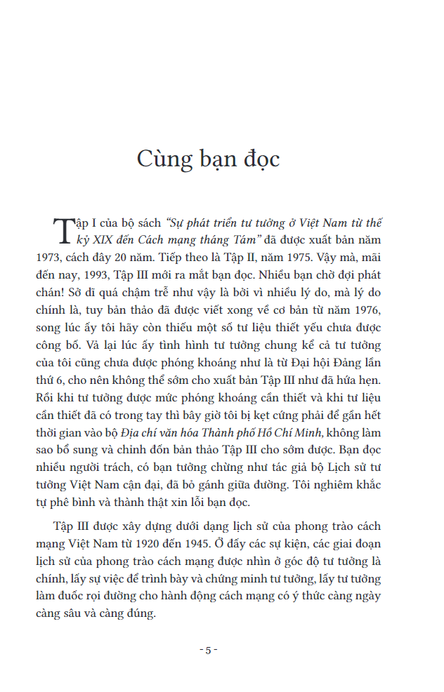 Sự Phát Triển Của Tư Tưởng Ở Việt Nam Từ Thế Kỷ XIX Đến Cách Mạng Tháng Tám - Tập III PDF Sự Phát Triển Của Tư Tưởng Ở Việt Nam Từ Thế Kỷ XIX Đến Cách Mạng Tháng Tám - Tập III PDF