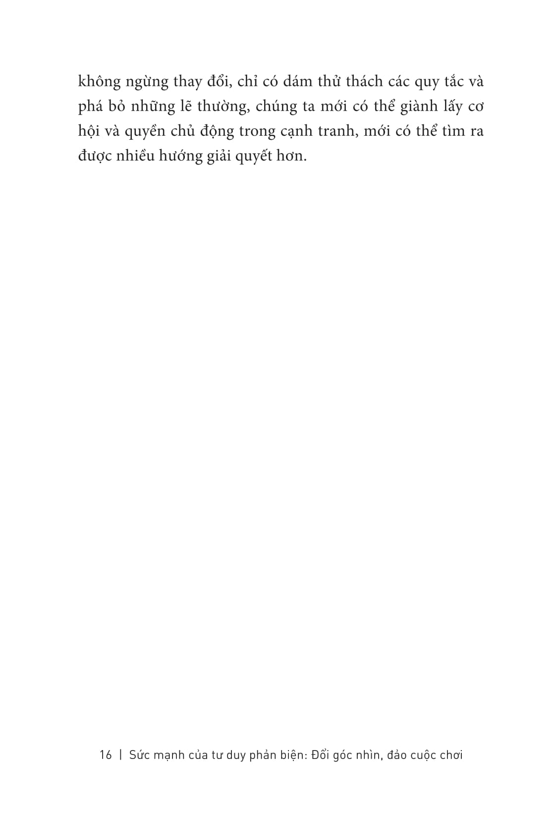 Sức Mạnh Của Tư Duy Phản Biện - Đổi Góc Nhìn - Đảo Cuộc Chơi PDF Sức Mạnh Của Tư Duy Phản Biện - Đổi Góc Nhìn - Đảo Cuộc Chơi PDF