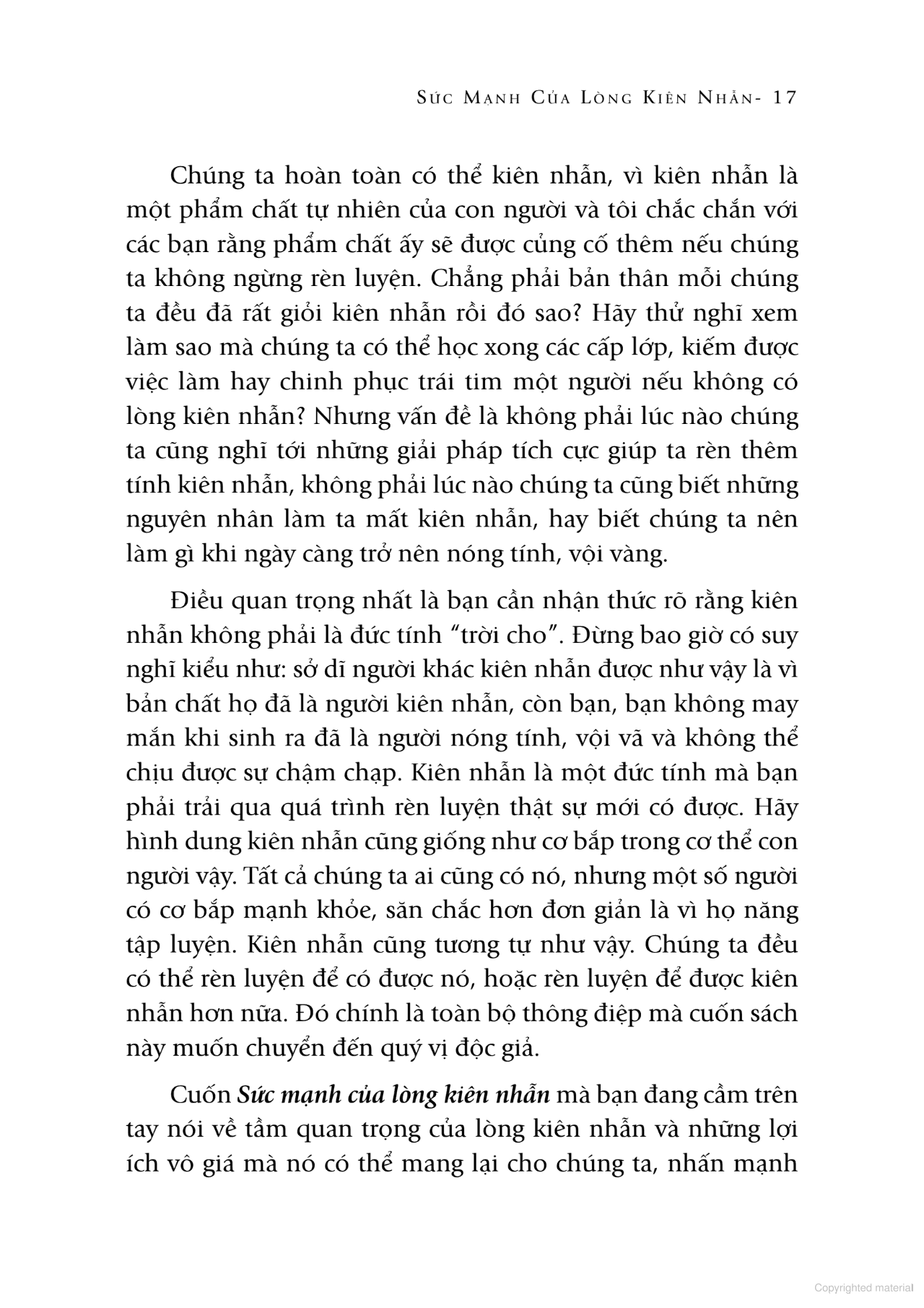Sức Mạnh Lòng Kiên Nhẫn PDF đọc ebook online, epub online, nghe sách nói audio miễn phí.