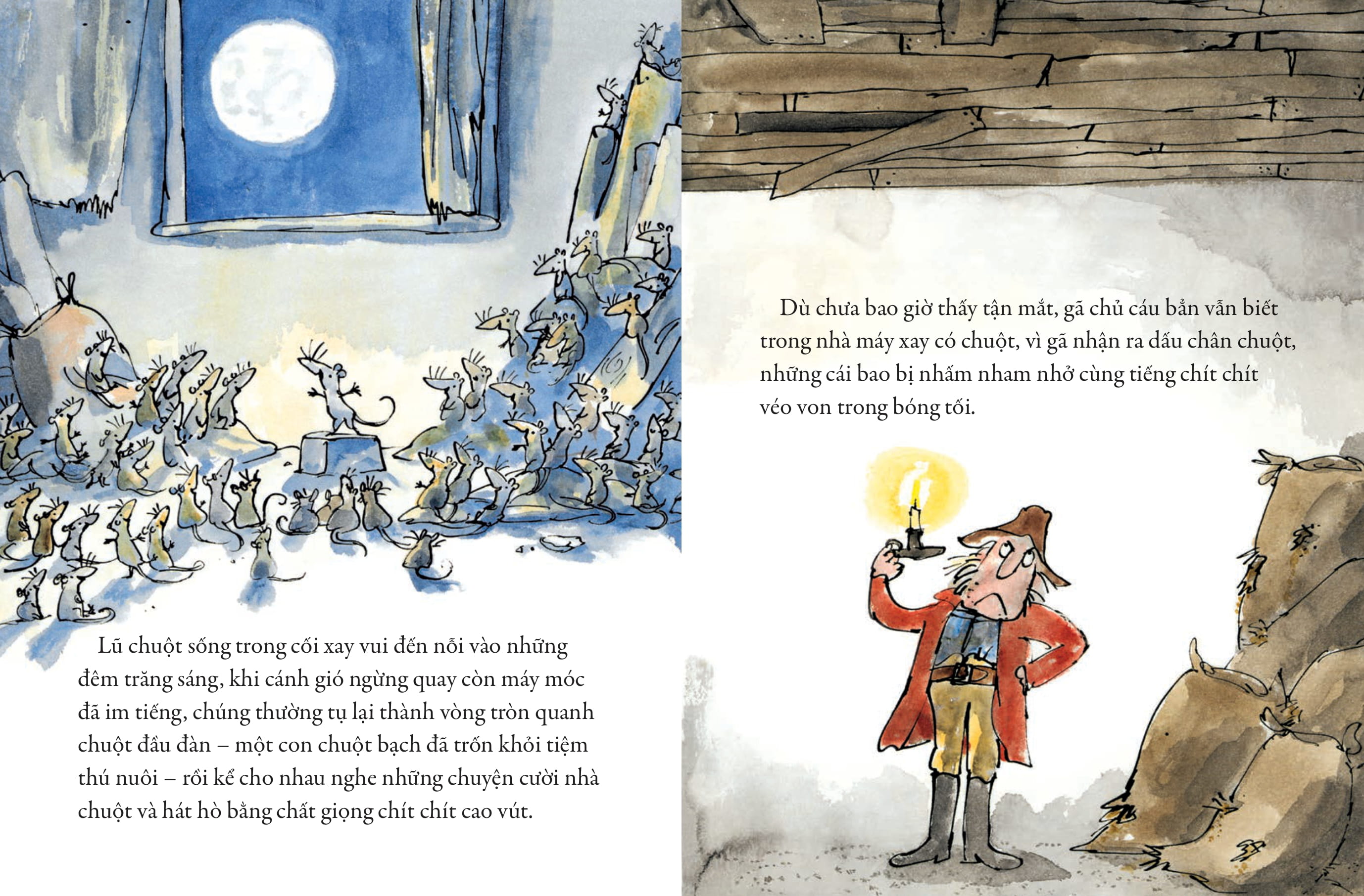 Tác Phẩm Kinh Điển Của Quentin Blake - Chuyện Chuột Cứu Mèo - FAHASA.COM