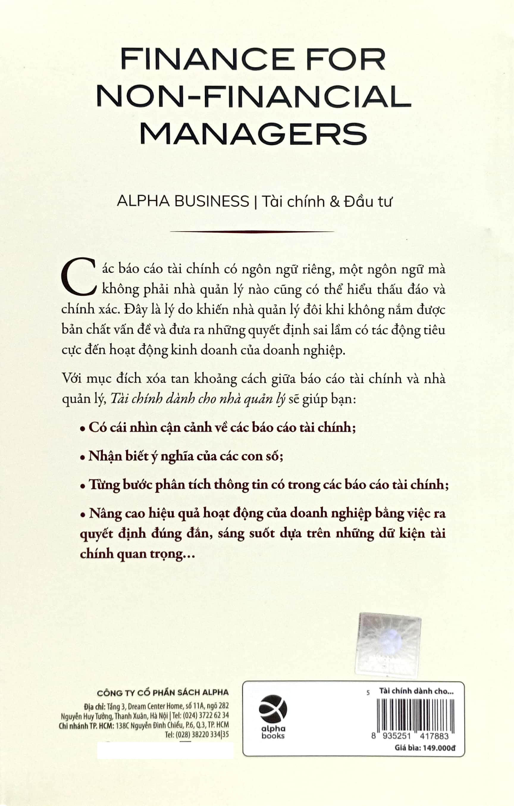 Tài Chính Dành Cho Nhà Quản Lý PDF Tài Chính Dành Cho Nhà Quản Lý PDF